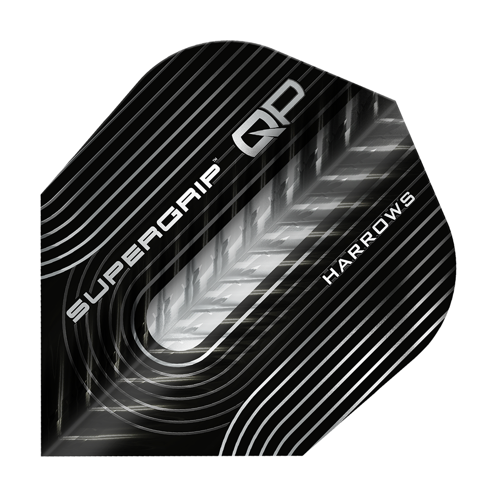 Harrows Supergrip QP No6 Flights Das Bild zeigt die Harrows Supergrip QP No6 Flights. Die Flights sind speziell für Präzision und Stabilität entwickelt.