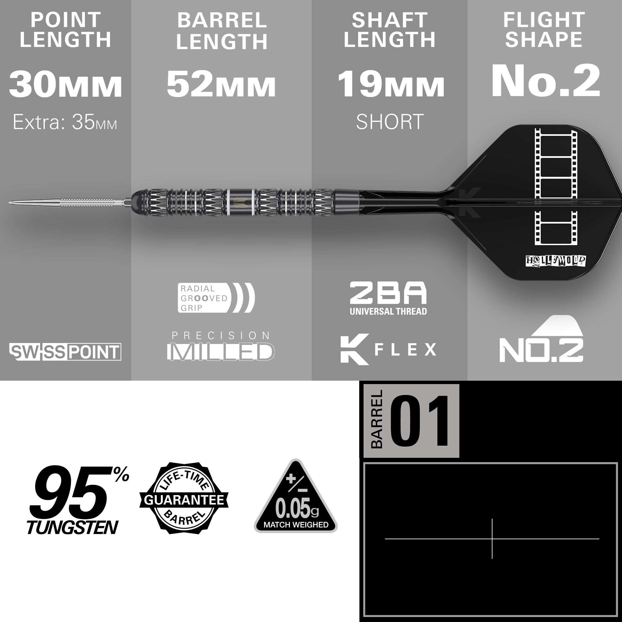 Target Chris Dobey 95K Swiss Point Steel Darts Das Produkt Target Chris Dobey 95K Swiss Point Steeldarts ist auf diesem Bild zu sehen. Die Steeldarts sind für präzises Werfen entwickelt und haben ein auffälliges Design.