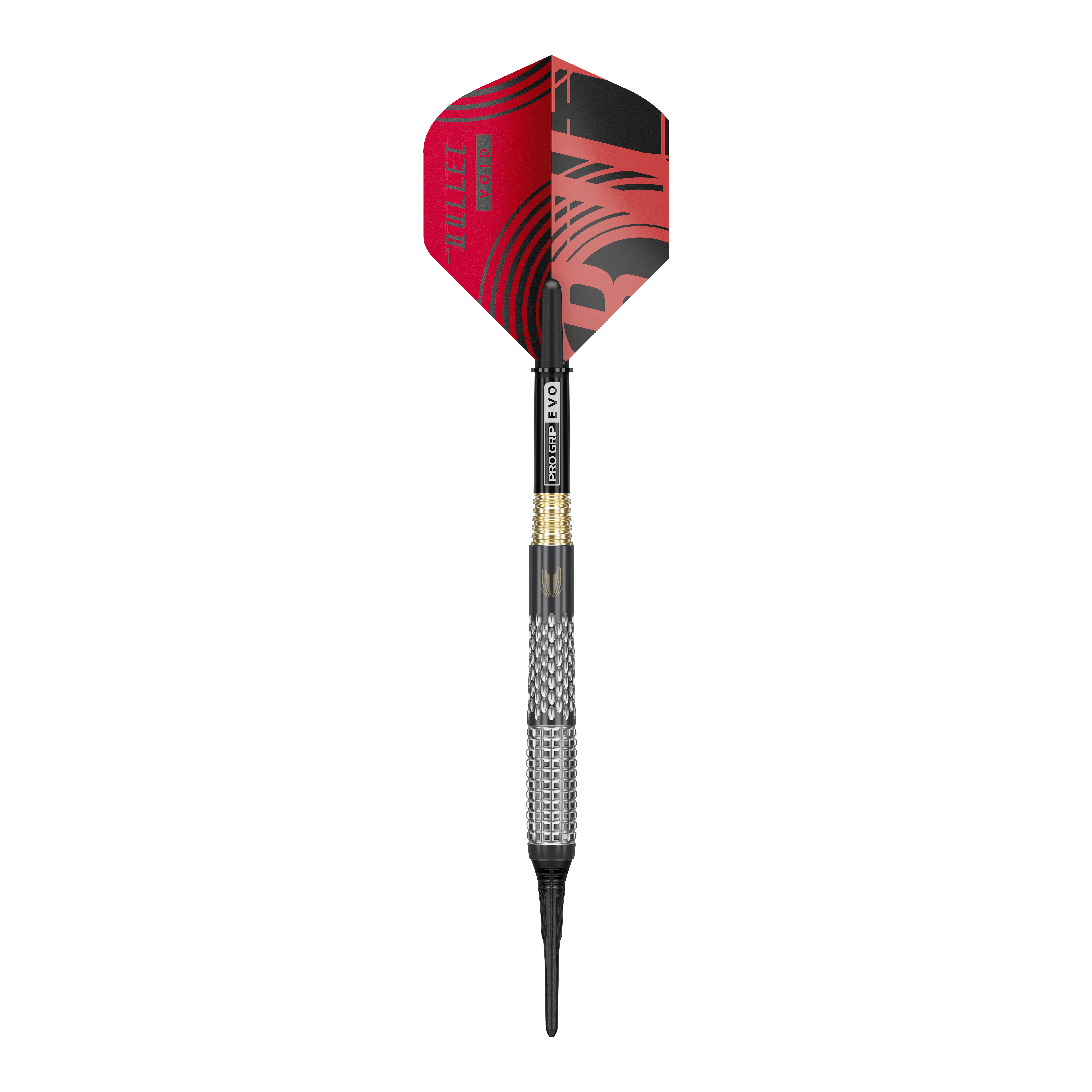 Target Stephen Bunting GEN5 Void Soft Darts - 18g Target Stephen Bunting GEN5 Void Softdarts - 18g Darts werden dargestellt. Das Bild zeigt das Design und die Details dieser Softdarts.