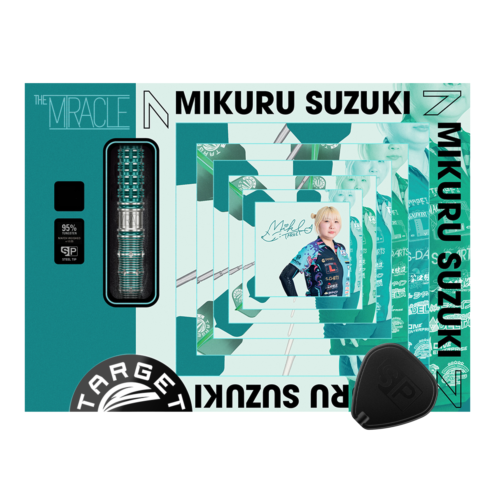 Target Japan Mikuru Suzuki The Miracle GEN7 Swiss Point Steeldarts - 23g Hier sieht man Target Japan Mikuru Suzuki The Miracle GEN7 Swiss Point Steeldarts - 23g. Die Steeldarts beeindrucken durch ihre Form und Verarbeitung.