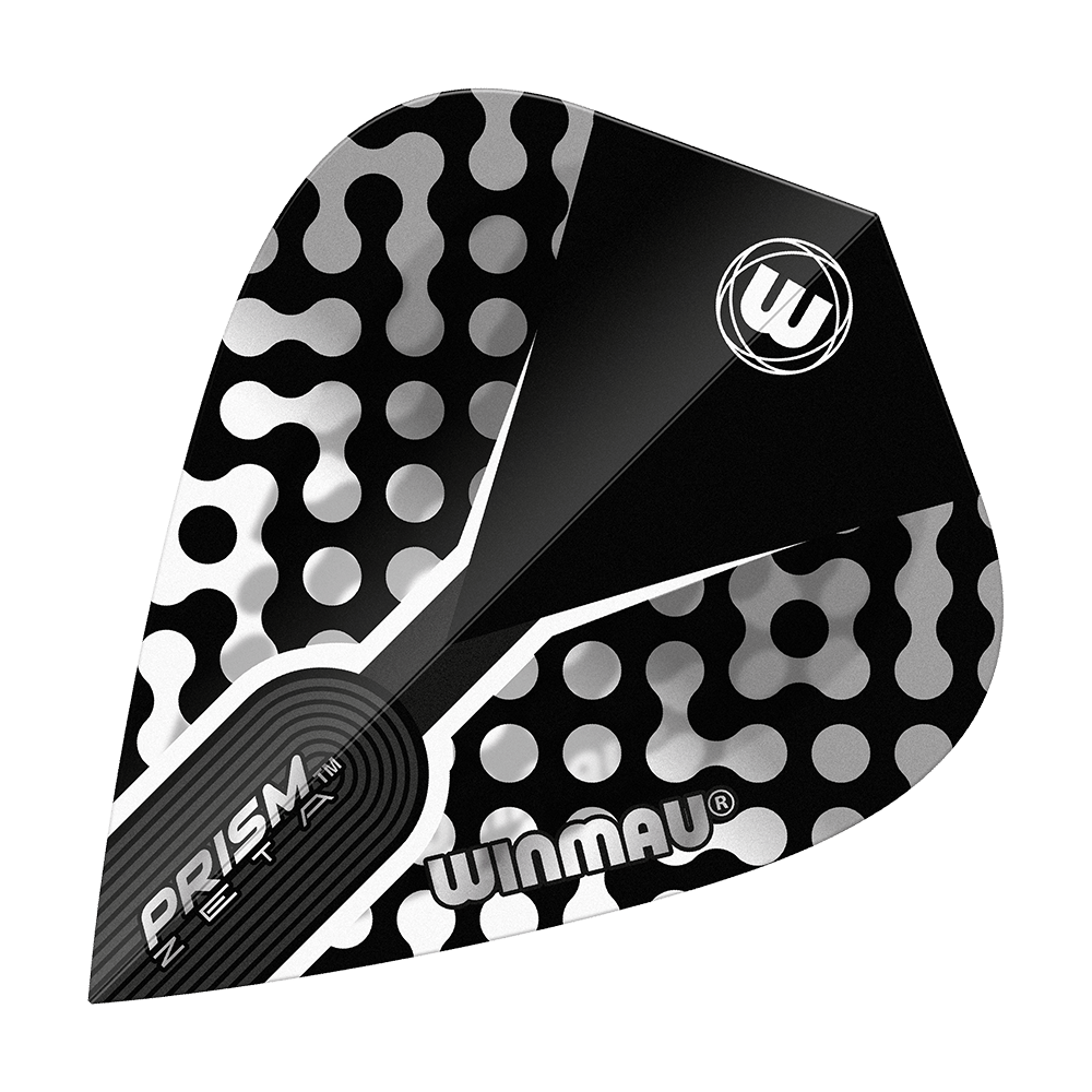 Winmau Zeta Black White Gray Kite Flights