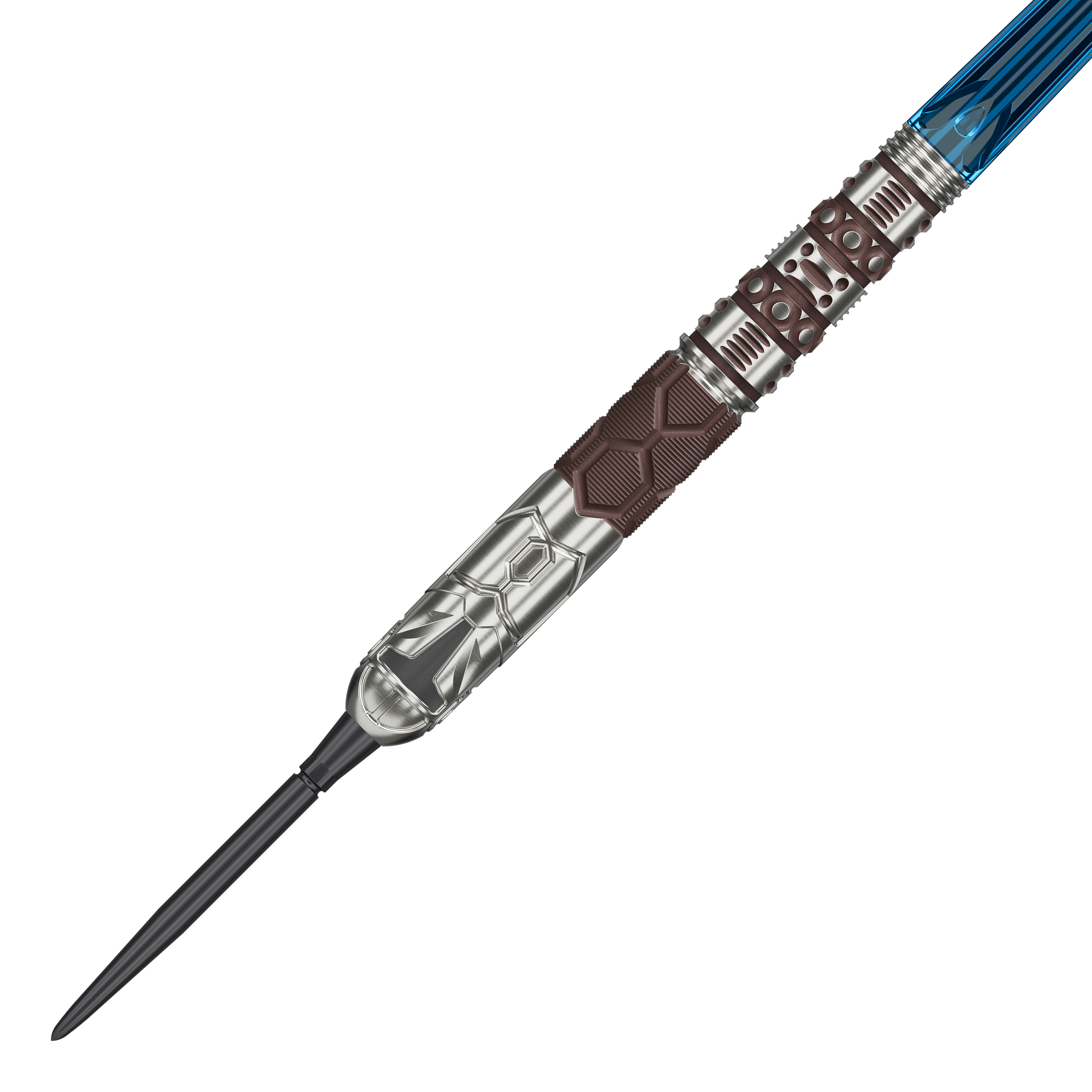 Target Star Wars Mandalorian 95 Swiss Point Steel Darts Zu sehen sind die Target Star Wars Mandalorian 95 Swiss Point Steeldarts. Die Darts zeichnen sich durch ihr modernes Star Wars Design aus.