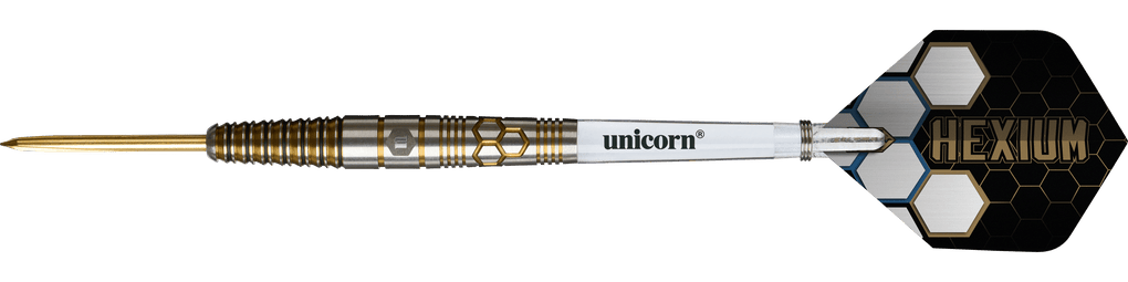 Unicorn Hexium Style 03 Gold & Black Steeldarts