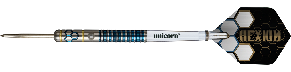 Unicorn Hexium Style 02 Blue &amp; Gold Steeldarts