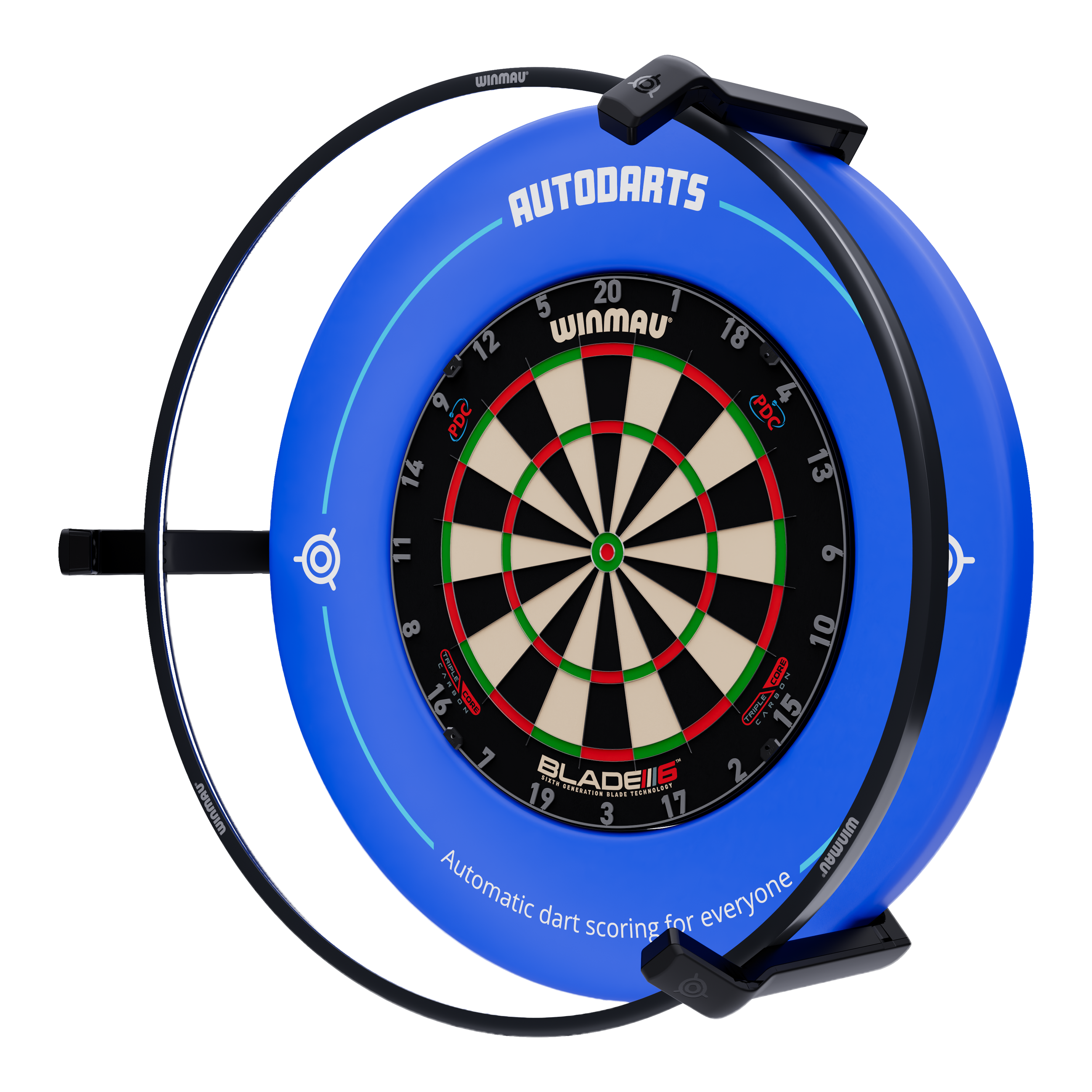 Autodarts Vantage auto scoring system Das Bild zeigt das Autodarts Vantage Auto-Scoring-System. Das Produkt ist nicht näher beschrieben.