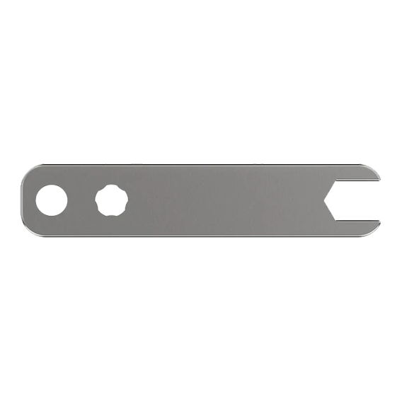 Abgebildet ist ein Werkzeug namens Point Driver Tool Lite. Das Tool ist für das Einsetzen von Dartspitzen geeignet.