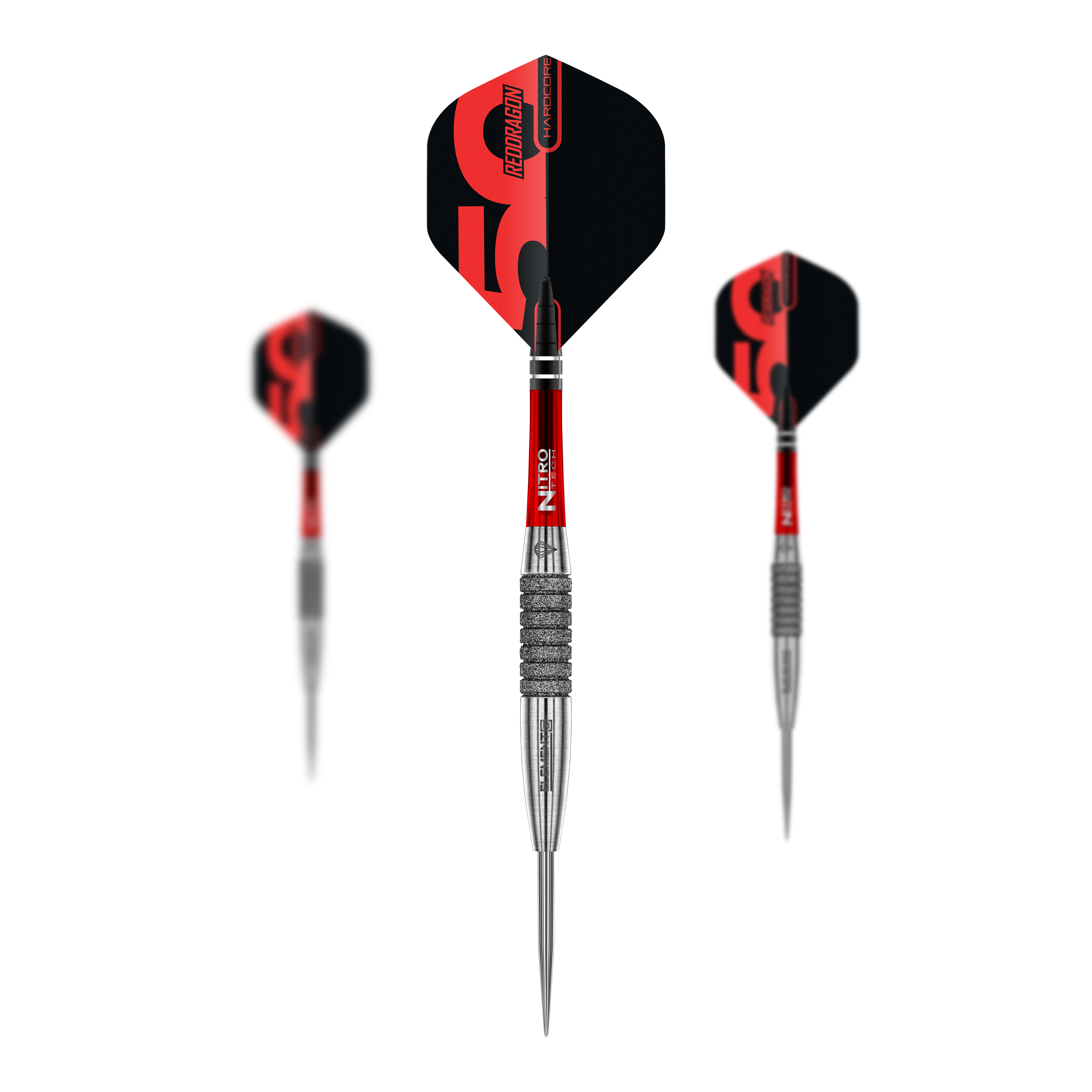 Red Dragon 50 Year Collection Element 6 C Steel Darts - 25g Red Dragon 50 Year Collection Element 6 C Steeldarts mit 25g Gewicht. Das Bild zeigt das limitierte Edition Set der Steeldarts.
