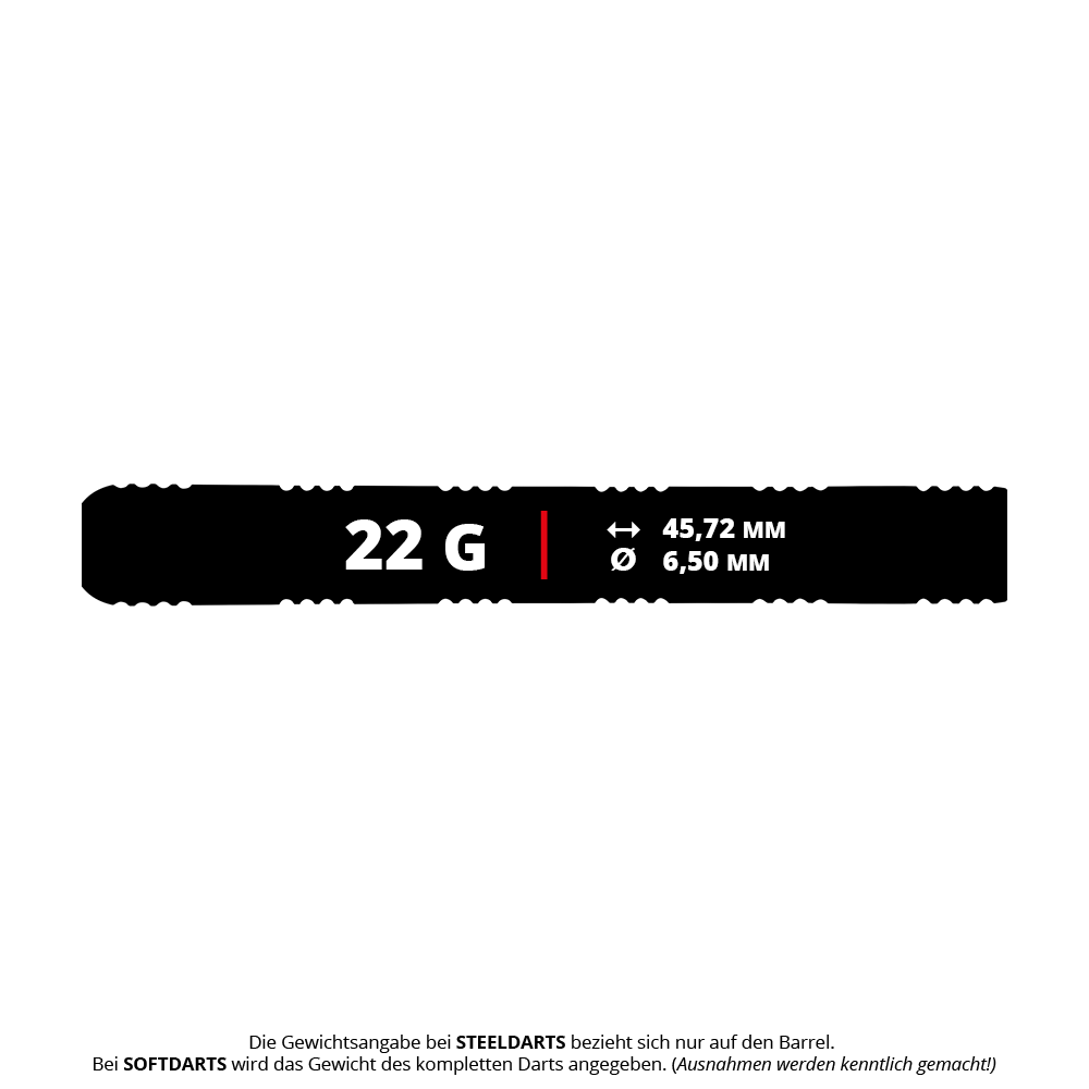 Red Dragon Gemma Hayter steel darts - 22g Red Dragon Gemma Hayter Steeldarts - 22g ist ein Set robuster Steeldarts mit 22 Gramm. Das Produkt richtet sich an Dart-Enthusiasten und Profis.