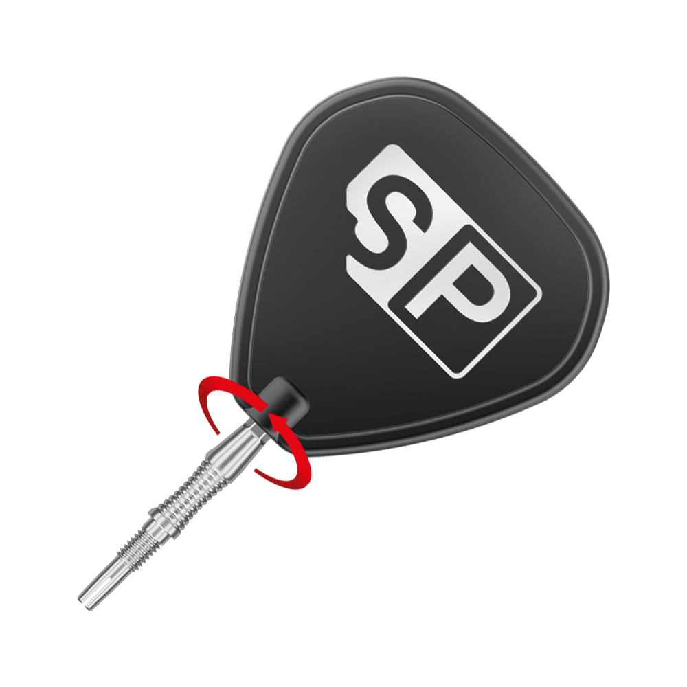 Target Swiss Point Dart Tips Signature RST - Silver Target Swiss Point Dartspitzen Signature RST - Silber ist auf dem Bild zu sehen. Es handelt sich um silberne Dartspitzen für Swiss Point-Systeme.