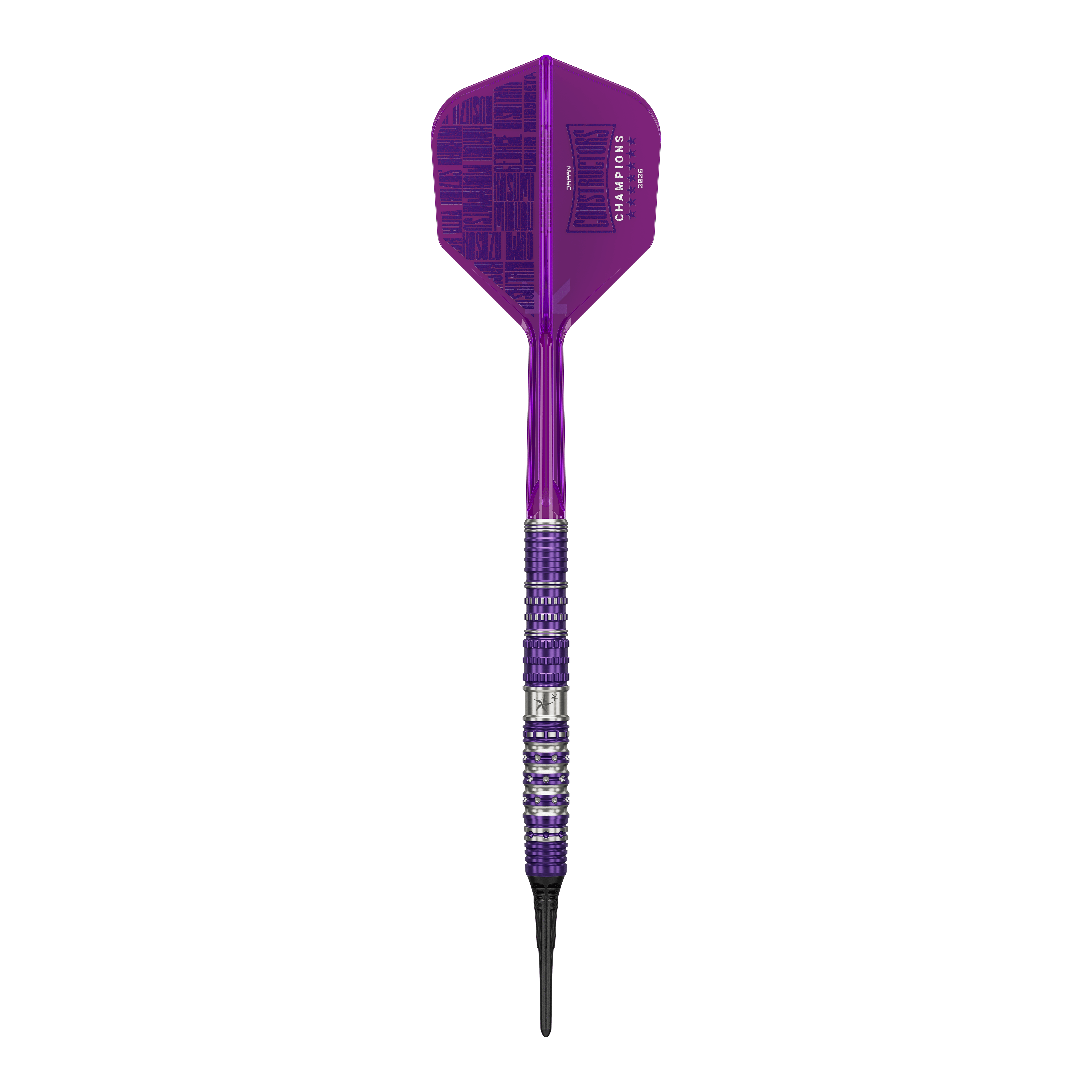 Target Japan Sirius GEN4 Constructors Champions Limited Darts mit 21g. Auf dem Bild ist das Dart-Set als Produkt aus der limitierten Edition zu sehen.