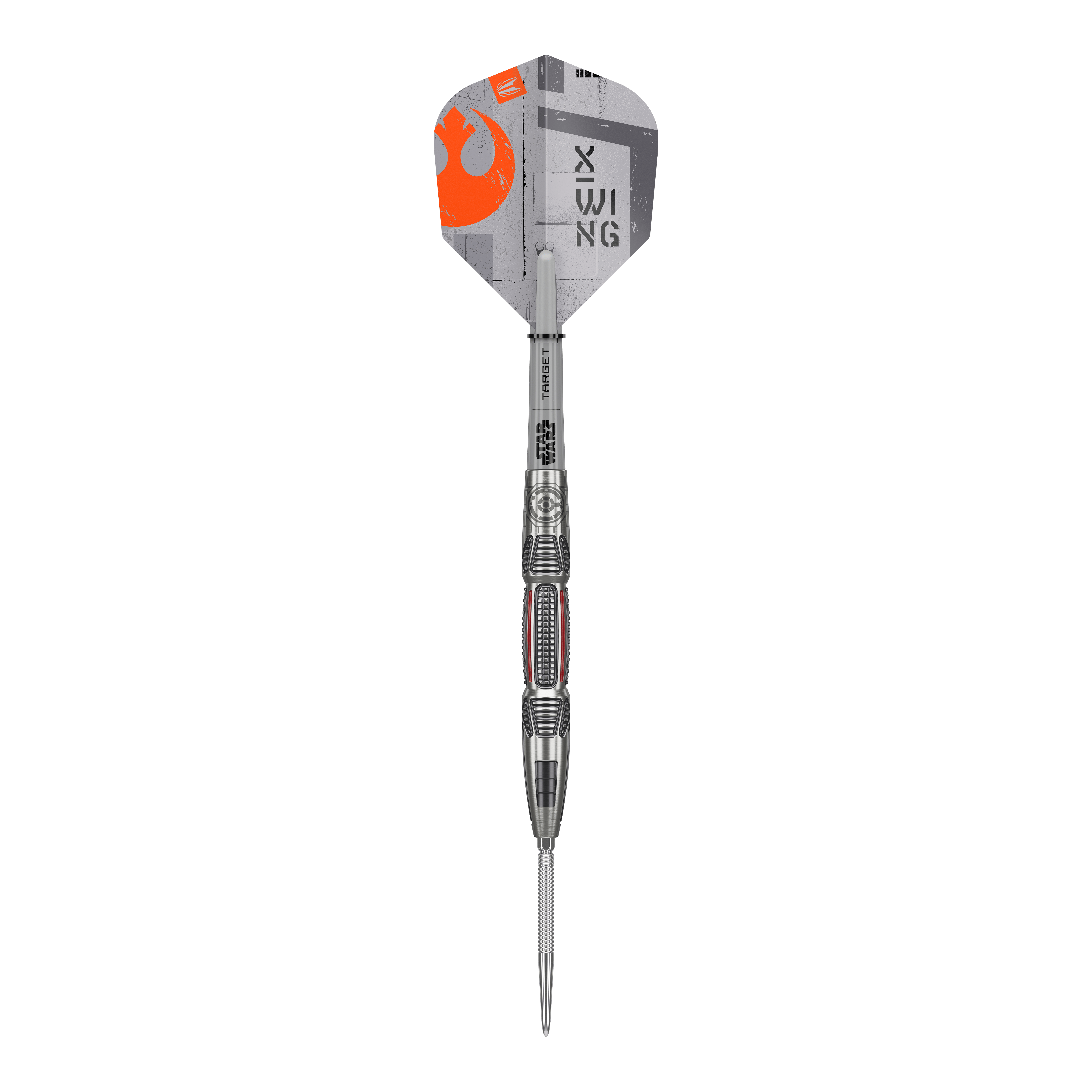 Target Star Wars X-Wing Swiss Point Steel Darts Abgebildet sind Target Star Wars X-Wing Swiss Point Steeldarts. Die Darts sind inspiriert von der Star Wars X-Wing Serie.