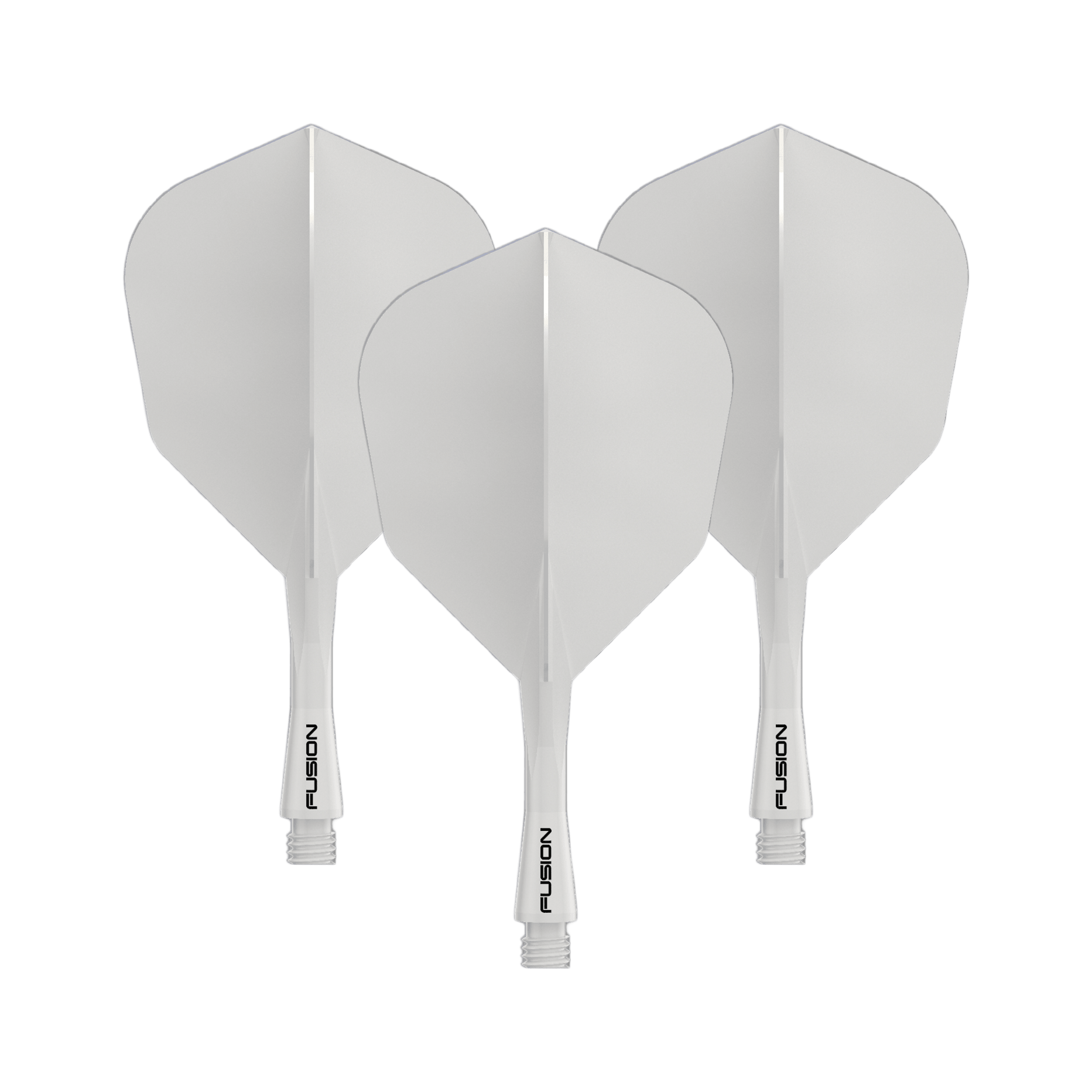 Winmau Fusion Flight Shaft System No6 Solid White Gezeigt wird das Winmau Fusion Flight Shaft System No6 in Solid White, 22mm (1 Set). Es ist ein weißes Zubehörteil für Dartpfeile.