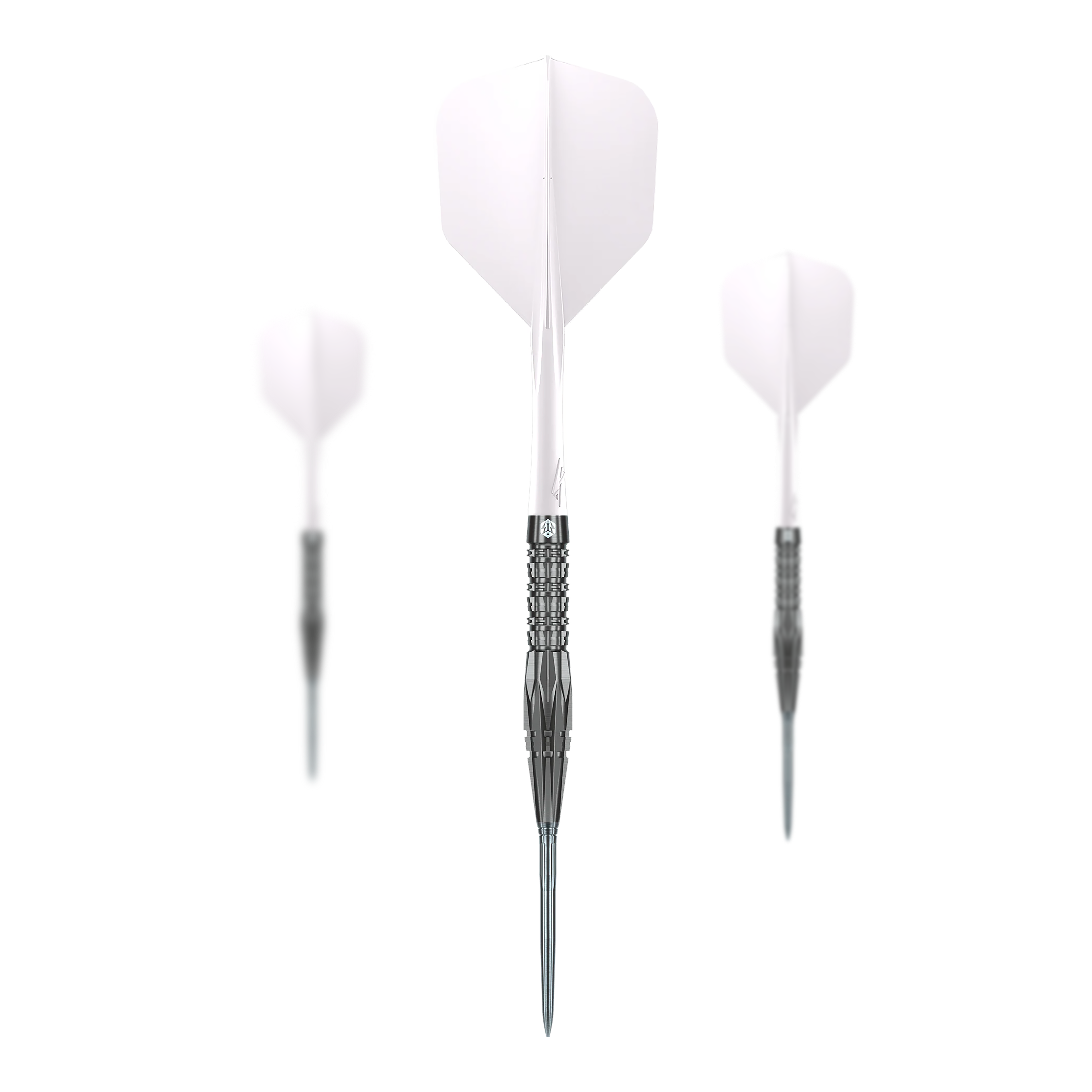 Caliburn Prisma P1 steel darts - 19.5g Das Bild zeigt die Caliburn Prisma Steeldarts - 19,5g. Diese Steeldarts sind ein hochwertiges Produkt für Dartspieler.
