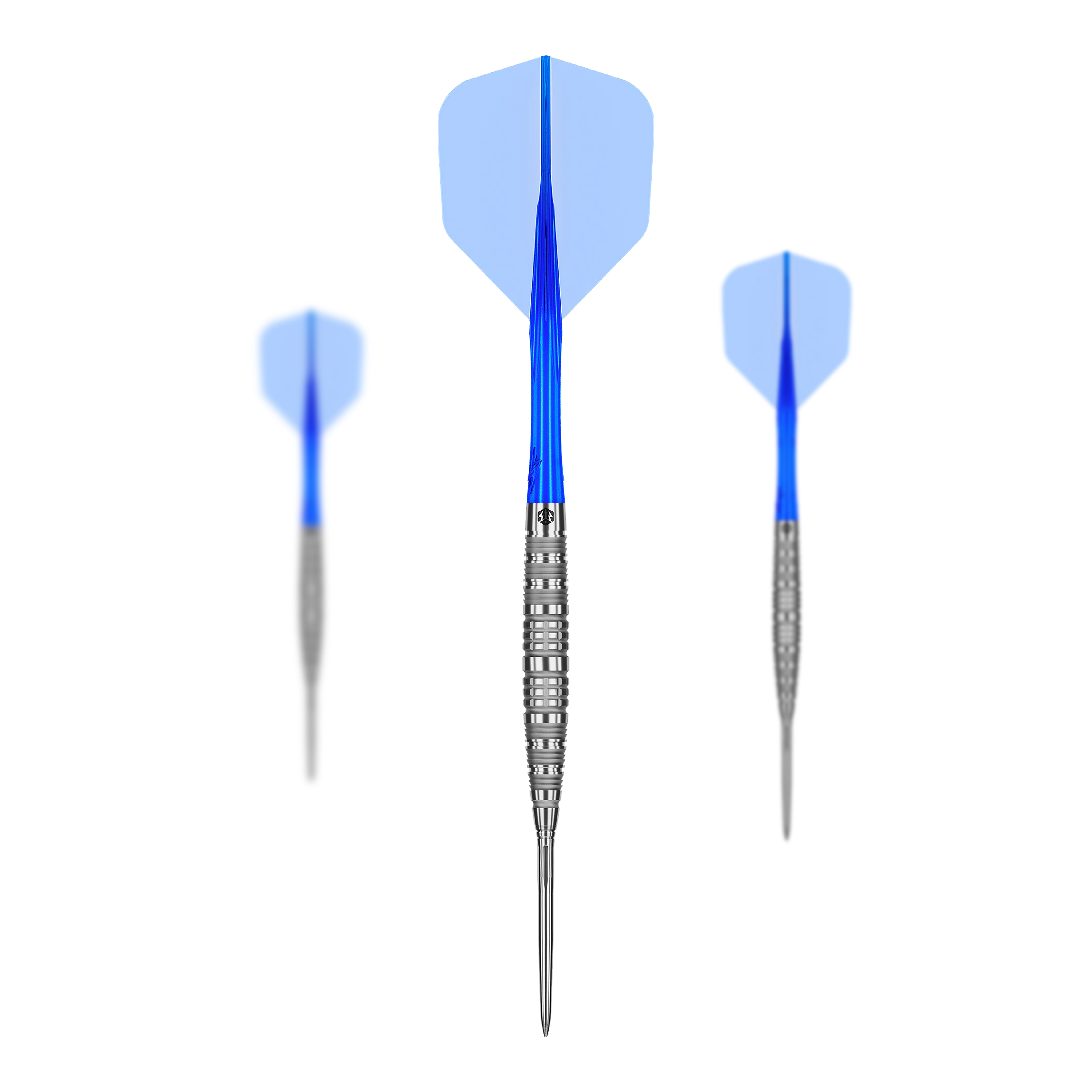 Caliburn Rix EZ-EVO R6 steel darts Das Bild zeigt Caliburn Rix EZ-EVO R6 Steeldarts in einem Set. Diese Steeldarts sind speziell für Präzisionswürfe entwickelt.
