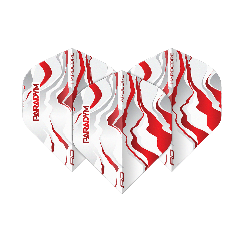 Red Dragon Hardcore Premium Paradym Red Premium No2 Standard Flights Abgebildet ist ein Set Red Dragon Hardcore Premium Paradym Red Premium No2 Standard Flights. Das Produkt zeigt hochwertige Dart-Flights in Standardgröße.