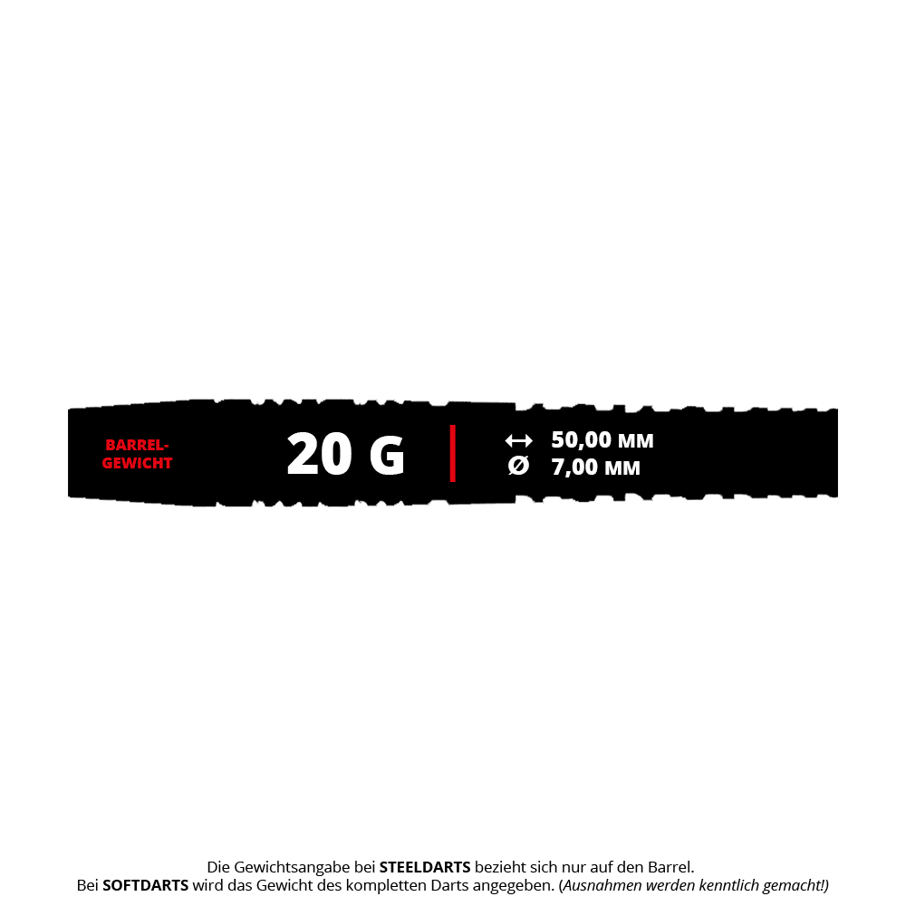 Caliburn Awakening Ivan Softdarts - 20g Abgebildet sind die Caliburn Awakening Ivan Softdarts mit einem Gewicht von 20g. Diese Softdarts sind für präzises Dartspiel entwickelt.