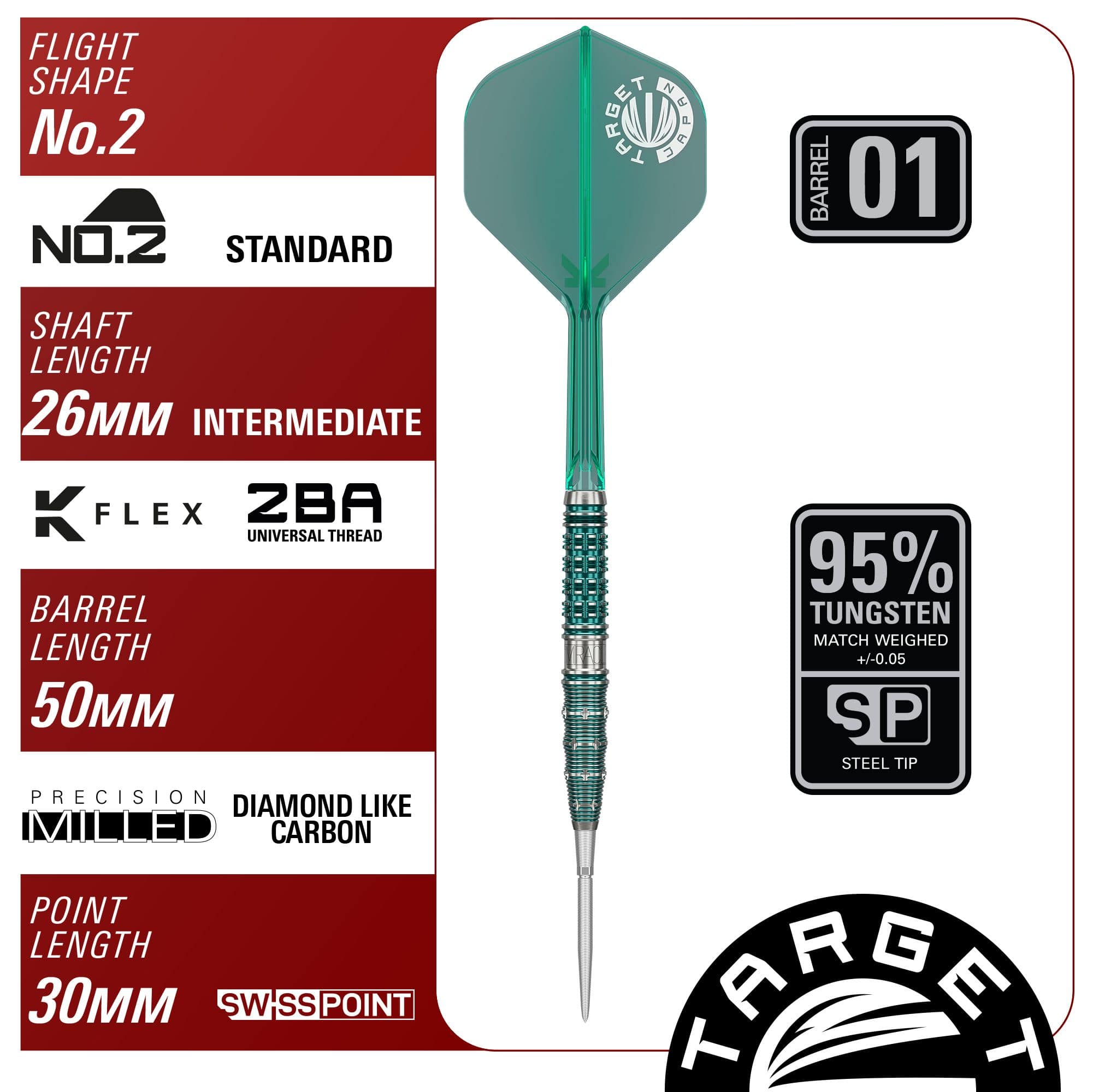 Target Japan Mikuru Suzuki The Miracle GEN7 Swiss Point Steeldarts - 23g Zu sehen sind Target Japan Mikuru Suzuki The Miracle GEN7 Swiss Point Steeldarts - 23g. Diese Steeldarts zeichnen sich durch Präzision und eine spezielle Optik aus.