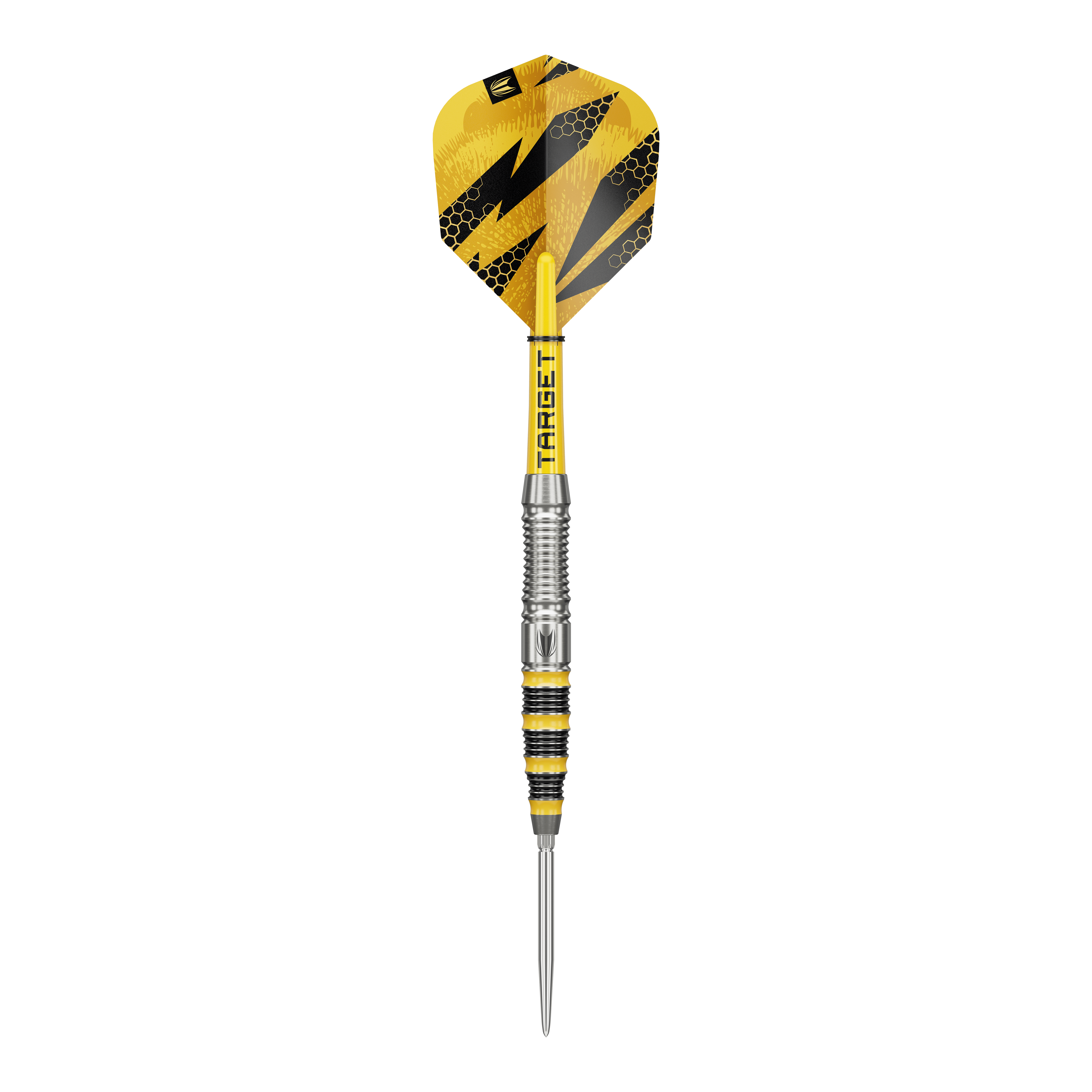 Target Buzz 03 Swiss Points steel darts Dieses Bild zeigt Target Buzz 03 Swiss Points Steeldarts aus einer anderen Perspektive. Die Darts zeichnen sich durch ihr präzises Design aus.