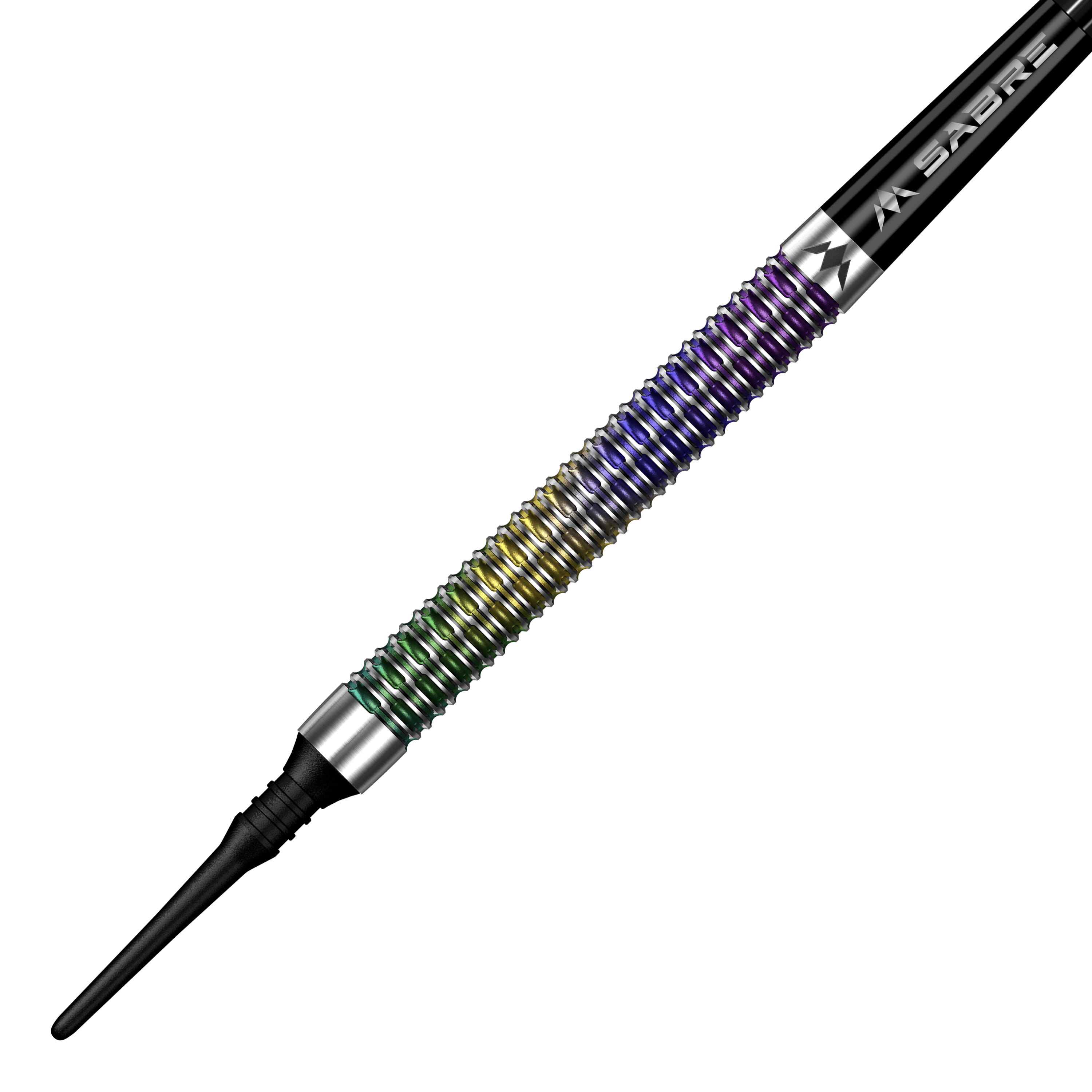 Auf dem Bild sieht man Mission Kaleidos Softdarts - 19g. Diese Softdarts sind für Präzision und gutes Handling bekannt.