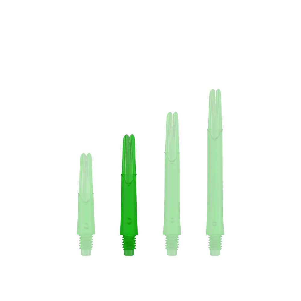 L-L-Style-Shafts Locked Straight - Green L-Style L-Shafts Locked Straight mit farbigem Schaft in mittlerer Länge. Ein einzelner Schaft ist abgebildet.