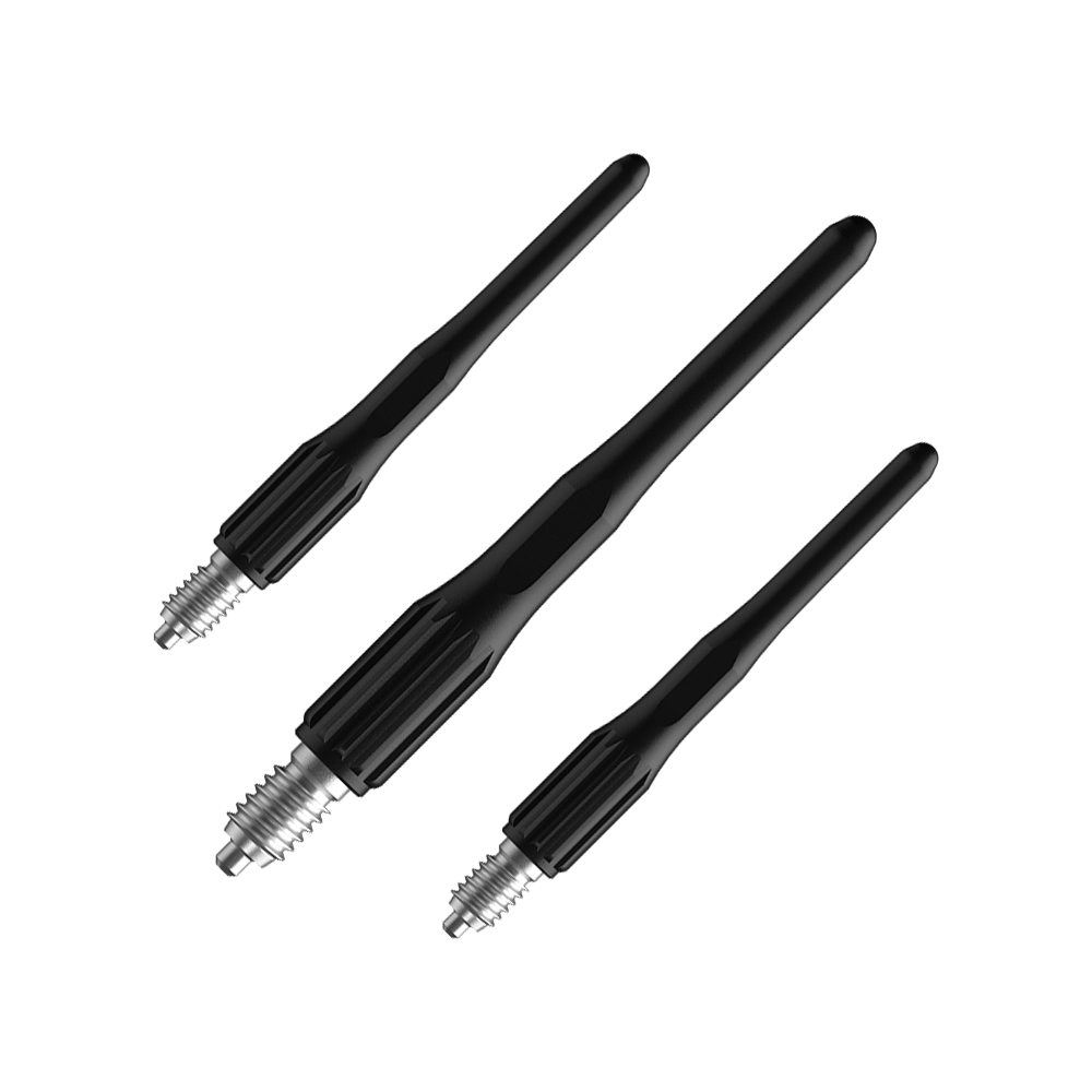 Abgebildet ist das Set Bulls NL Convertible Point Softdartspitzen - 15er Pack - Schwarz. Das Set enthält mehrere Spitzen.