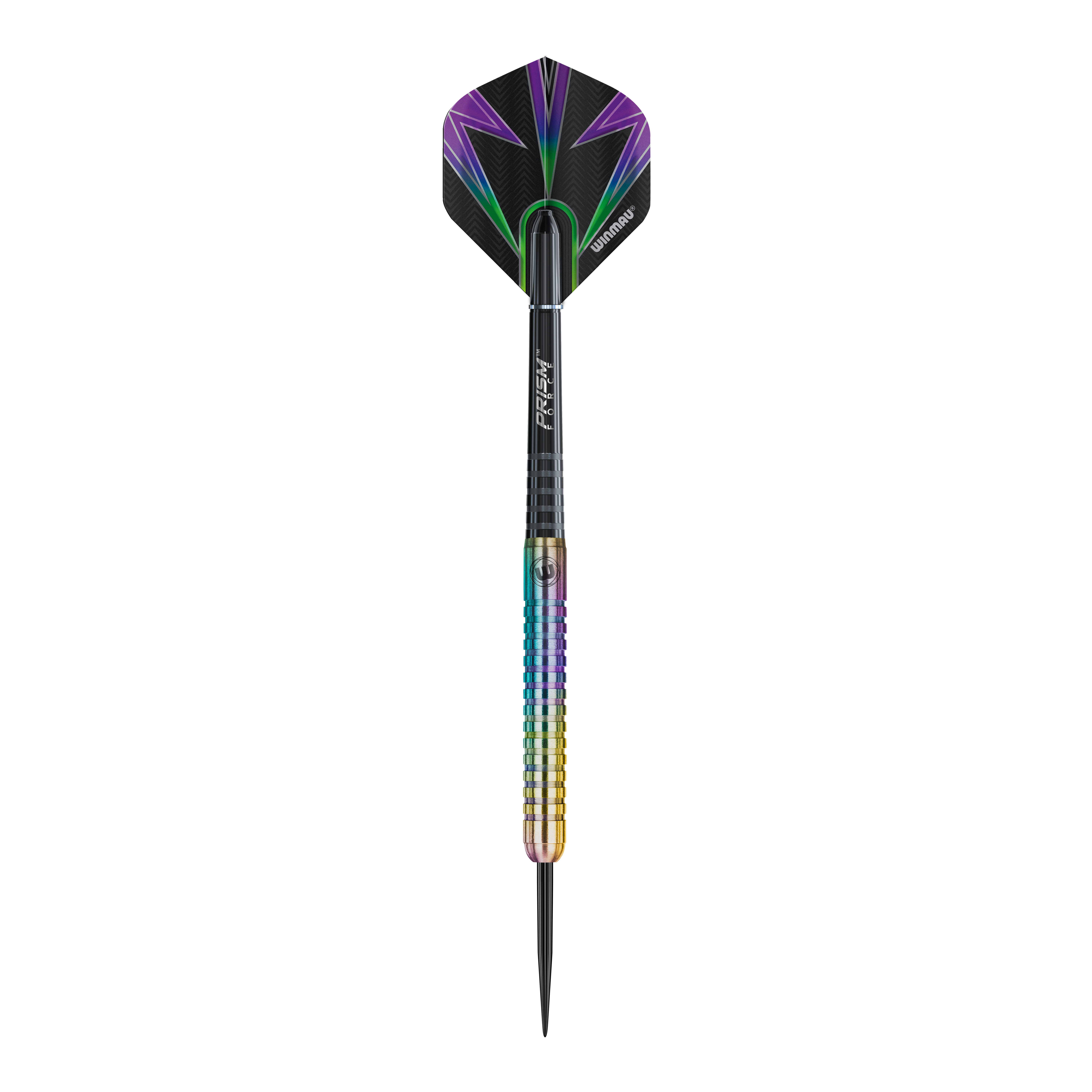 Winmau Foxfire Urban steel darts Hier sieht man einen Winmau Foxfire Urban Steeldart einzeln. Die Struktur und das Design stechen hervor.