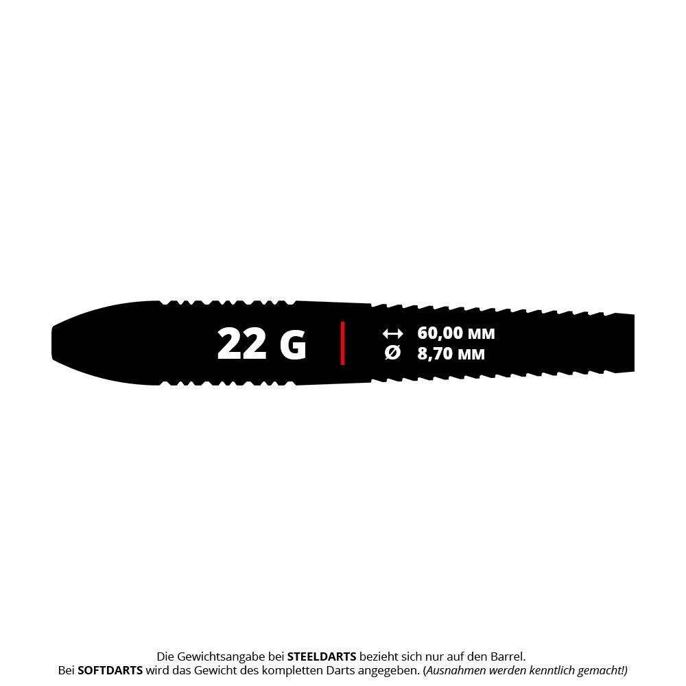 Target Nathan Aspinall Brass Steel Darts - 22g Das Bild zeigt die Target Nathan Aspinall Brass Steeldarts mit einem Gewicht von 22g. Die Darts sind für das Steeldart-Spiel geeignet.