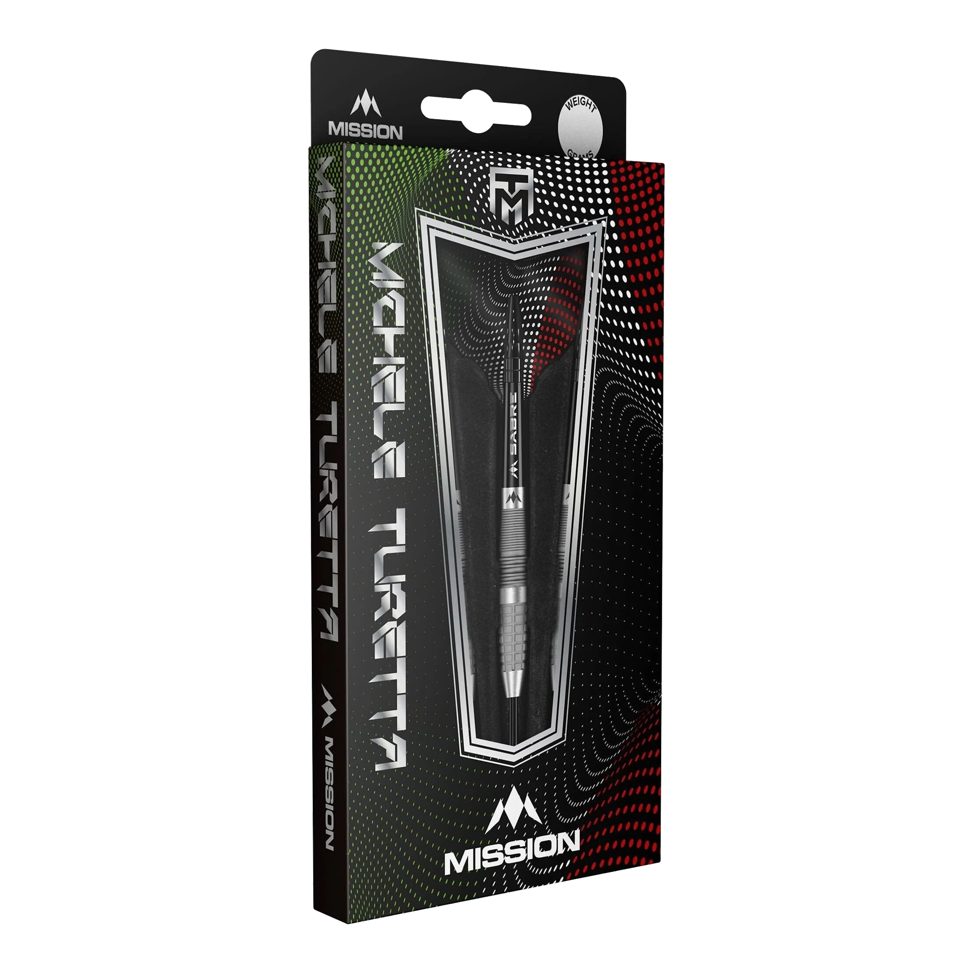 Mission Michele Turetta Sandblasted Steel Darts - 23g Die Mission Michele Turetta Sandblasted Steeldarts in 23g sind abgebildet. Die Dartpfeile verfügen über ein sandgestrahltes Design.