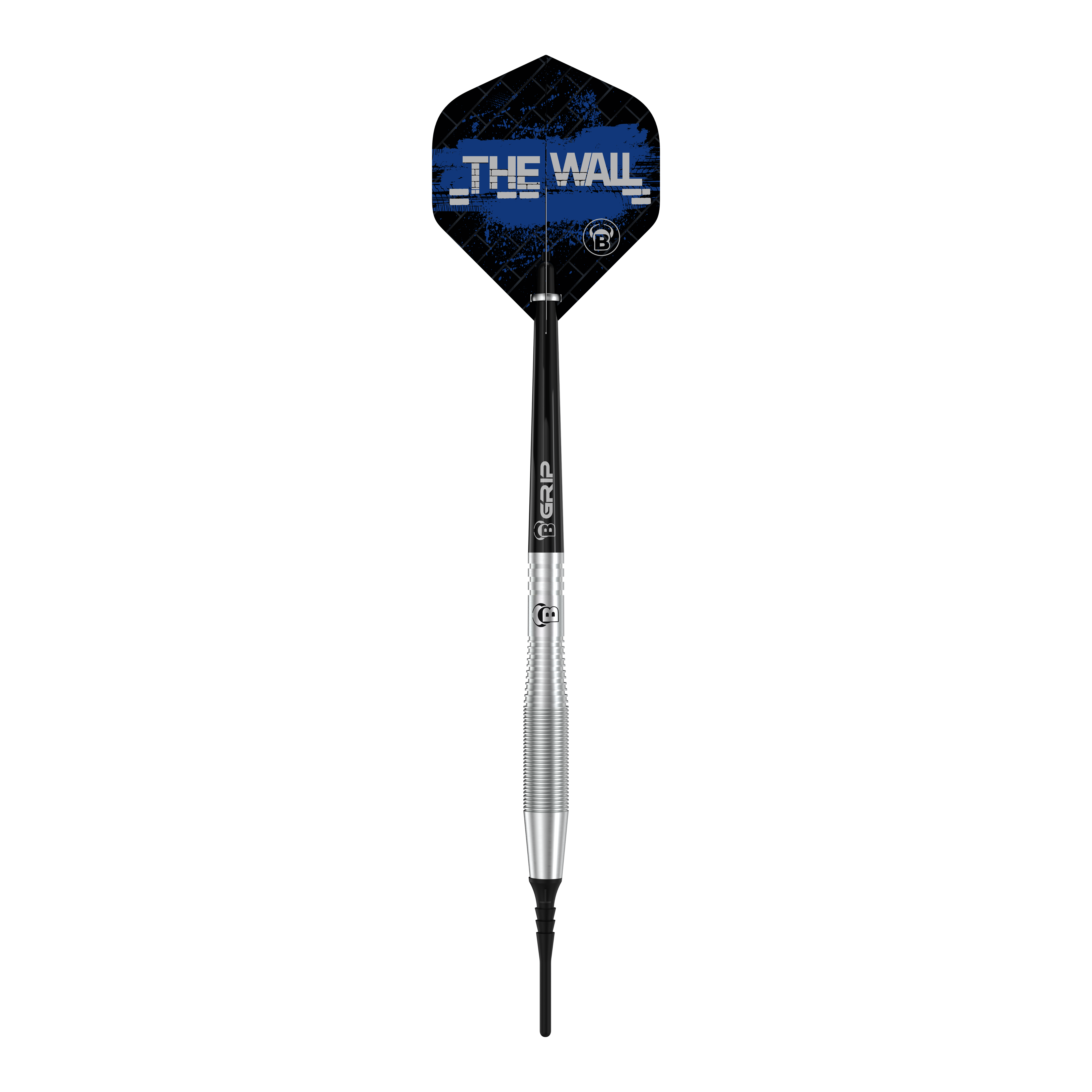 Bulls Martin Schindler TW80 soft darts - 18g Dies ist ein Bulls Martin Schindler TW80 Softdart mit einem Gewicht von 18g. Auf dem Flight steht in blauer Schrift "THE WALL".