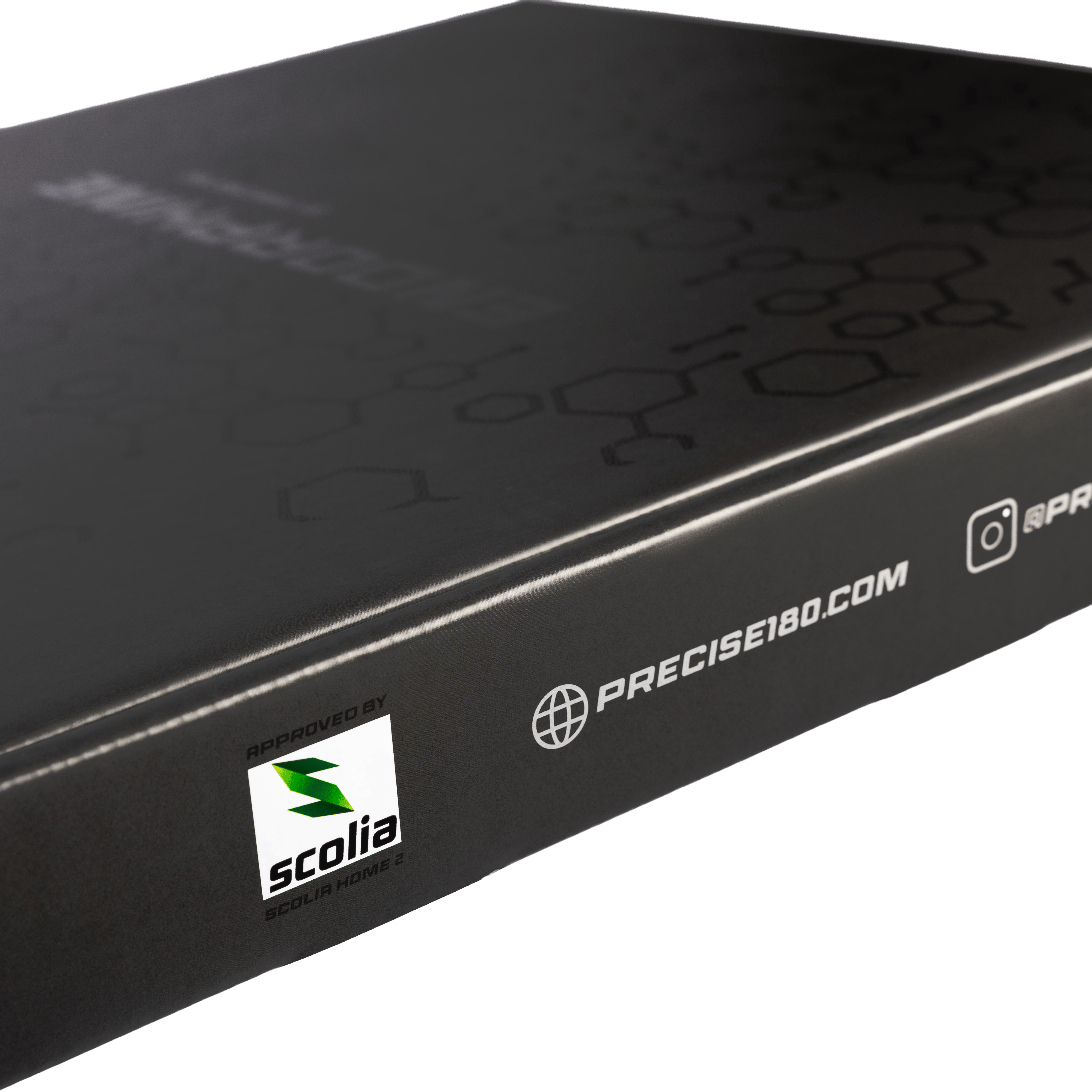 Hier ist das Precise 180 Endorphine Steeldartboard mit Nummernring in weißer Ausführung abgebildet. Das Board eignet sich ideal für Dartspieler.