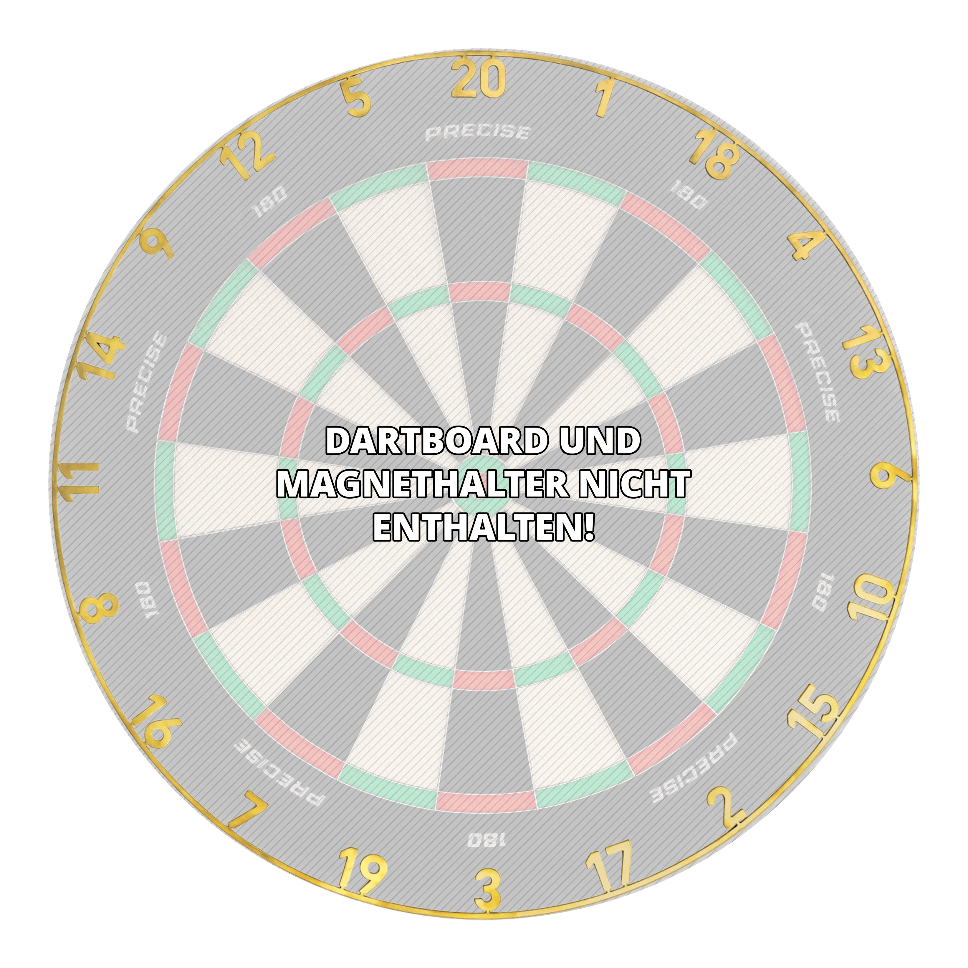Precise 180 OnePiece Lasercut Number Ring Das Bild zeigt ein Produkt mit dem Dateinamen ONE1041_Precise_180_OnePiece_Lasercut_Zahlenring_Gold_3. Es handelt sich vermutlich um einen goldenen Zahlenring für Dartboards.