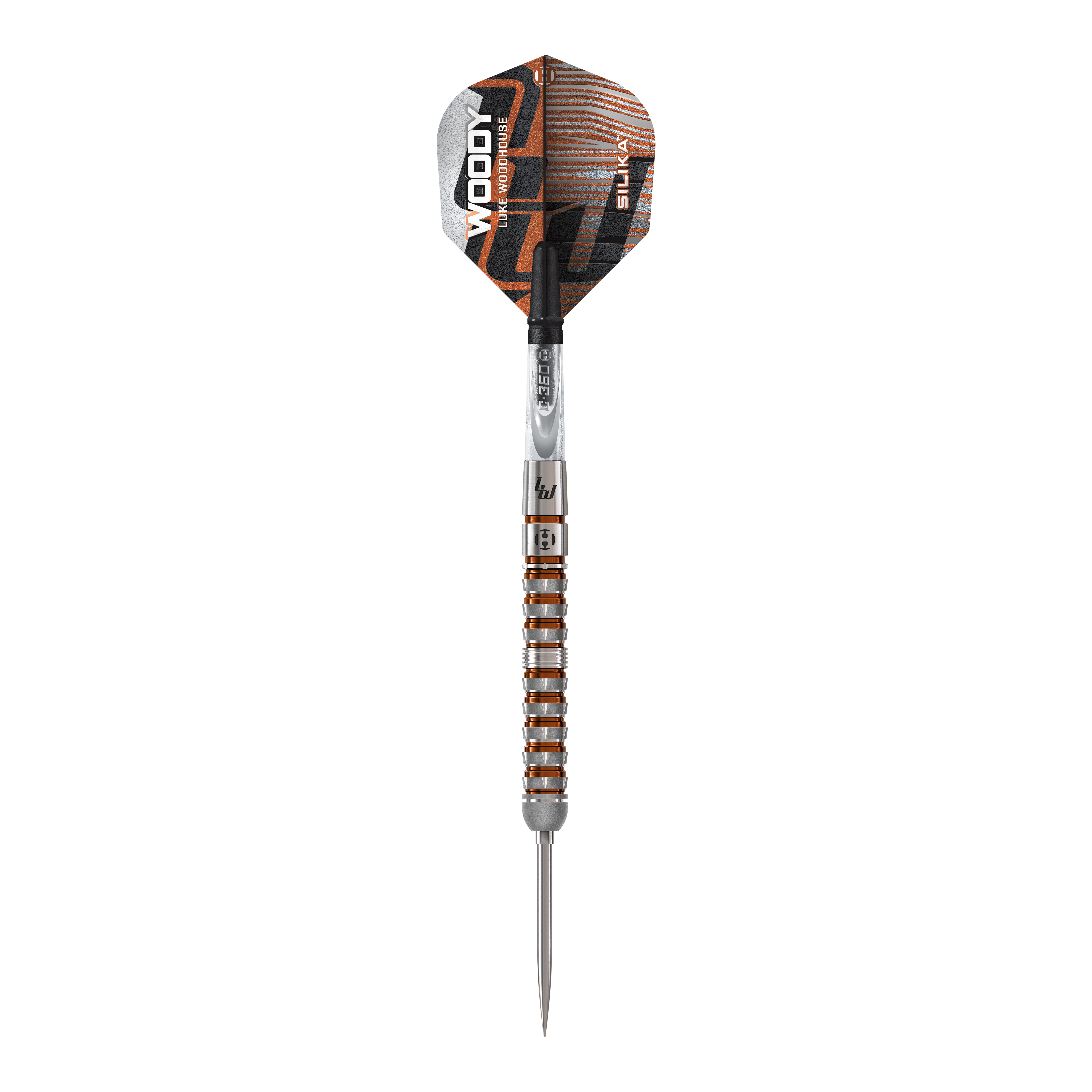 Harrow's Luke Woodhouse Series 3 Quick Point Steel Darts Zu sehen sind die Harrows Luke Woodhouse Series 3 Quick Point Steeldarts. Das Set ist ideal für ambitionierte Dartspieler.
