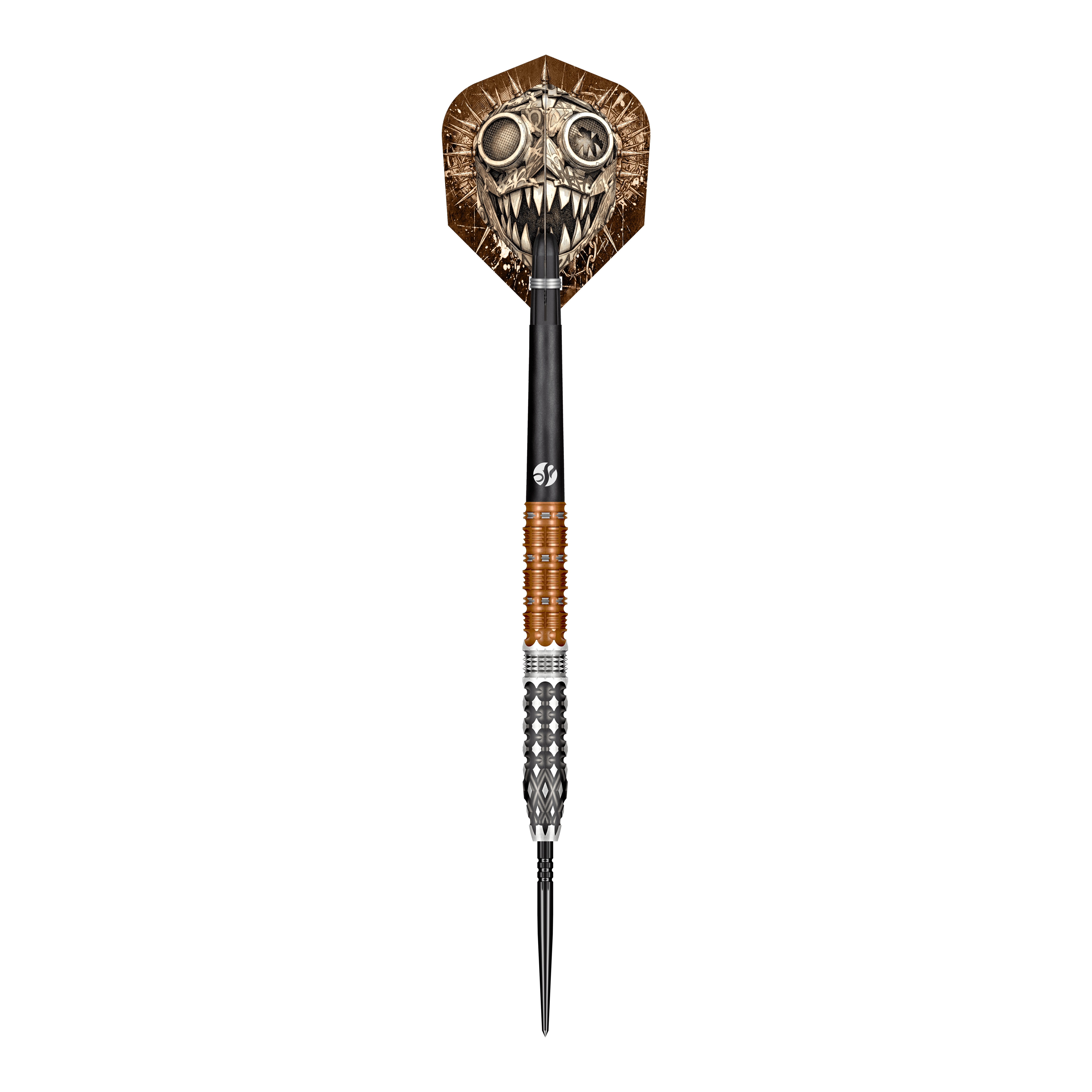 Hier sieht man den Shot Gnarly Gnasha Turbo Point Steeldart mit 23g aus einer anderen Perspektive. Das Produkt überzeugt durch seine hochwertige Verarbeitung.