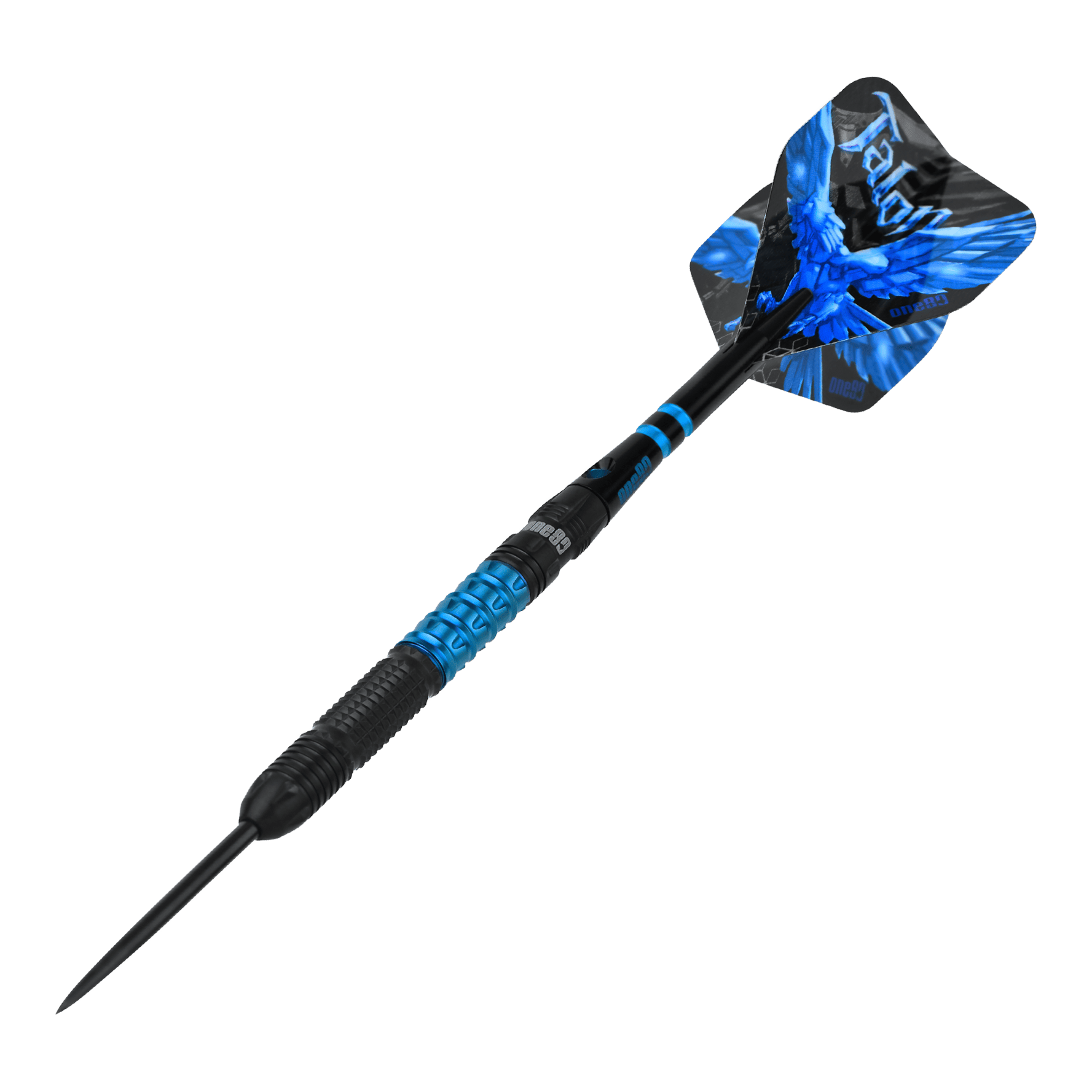 One80 Talon T1 steel darts Das Bild zeigt die One80 Talon Steeldarts. Es handelt sich um präzise gefertigte Steeldarts für anspruchsvolle Spieler.