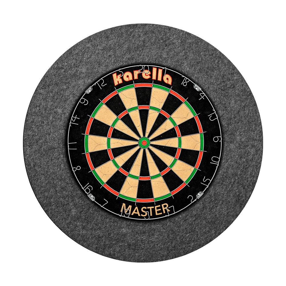 Soundproofing Karella for steel dartboards with integrated surround collection ring