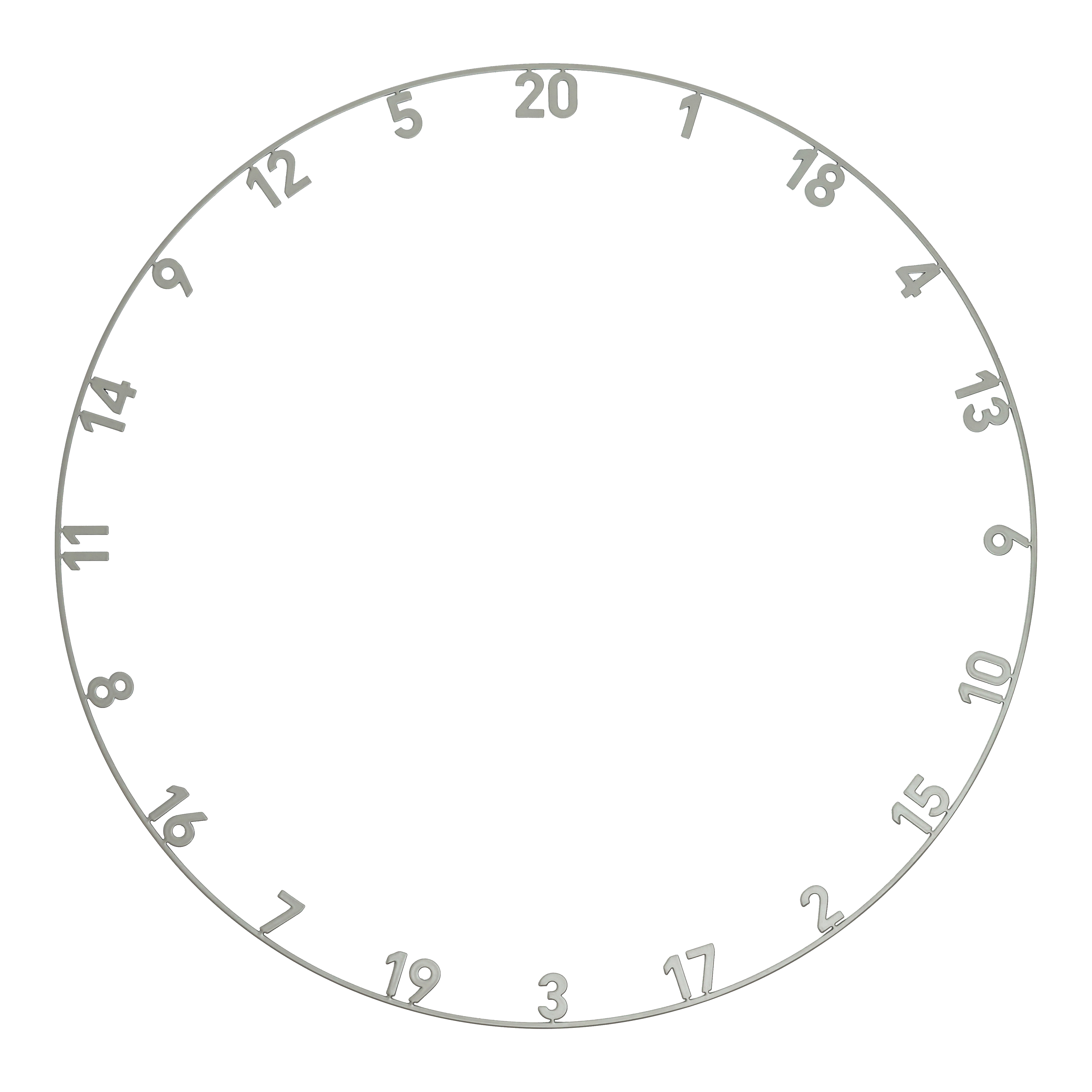 Precise 180 Endorphine Steel Dartboard with Numbered Ring - Nordic Grey Hier wird das Precise 180 Endorphine Steeldartboard mit Nummernring in Nordic Grey dargestellt. Die edle grau-schwarze Optik macht das Board besonders.