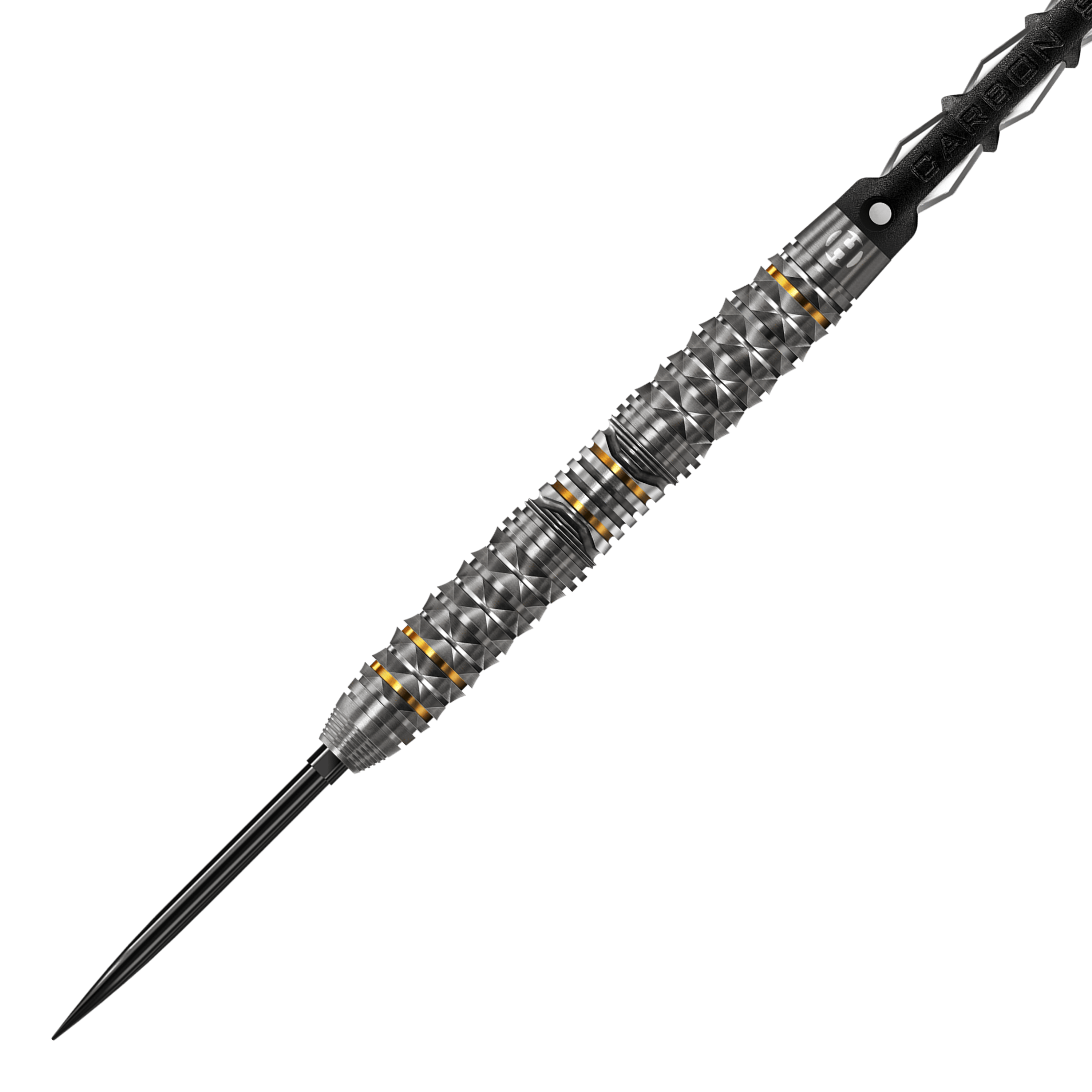 Abgebildet sind die Harrows Opus Quick Point Steeldarts mit 23g Gewicht. Sie sind für den professionellen Einsatz geeignet.