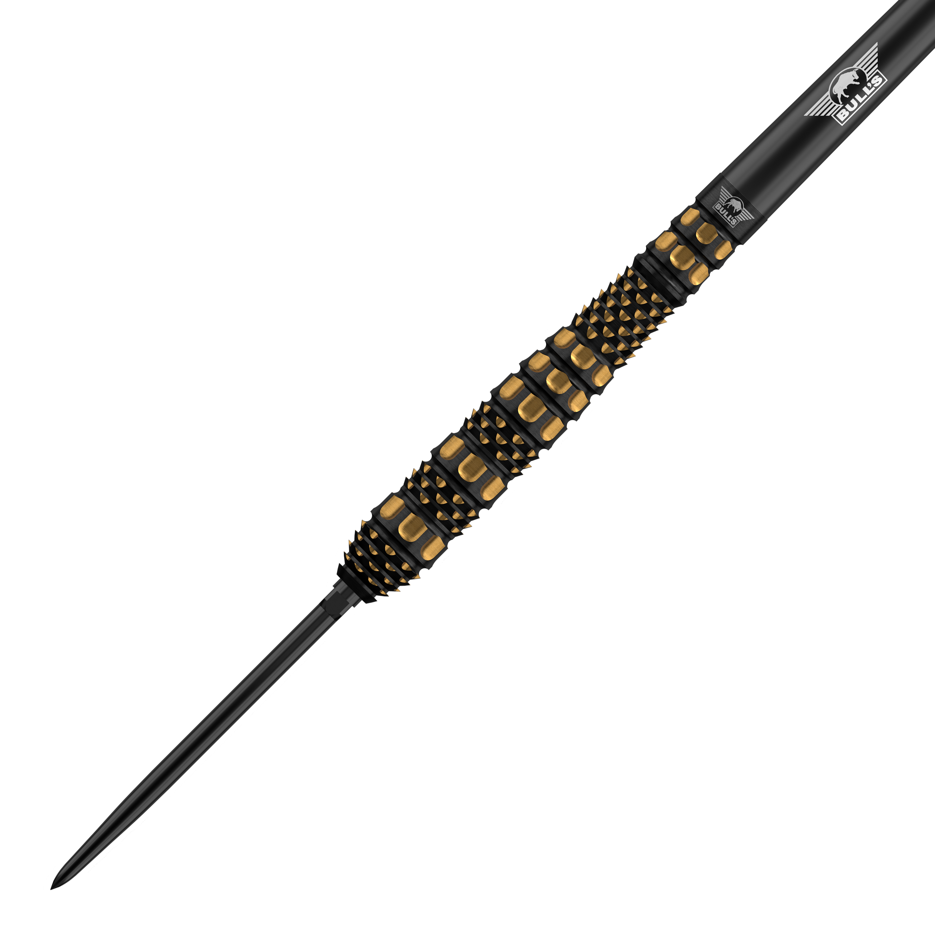 Das Bild zeigt Bulls NL Advantage 95 Torp Convertible Point Steeldarts. Gezeigt werden die Darts aus einer anderen Perspektive.
