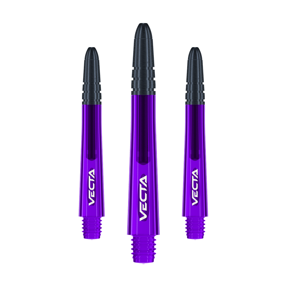 Winmau Vecta Shafts - Lila Schwarz