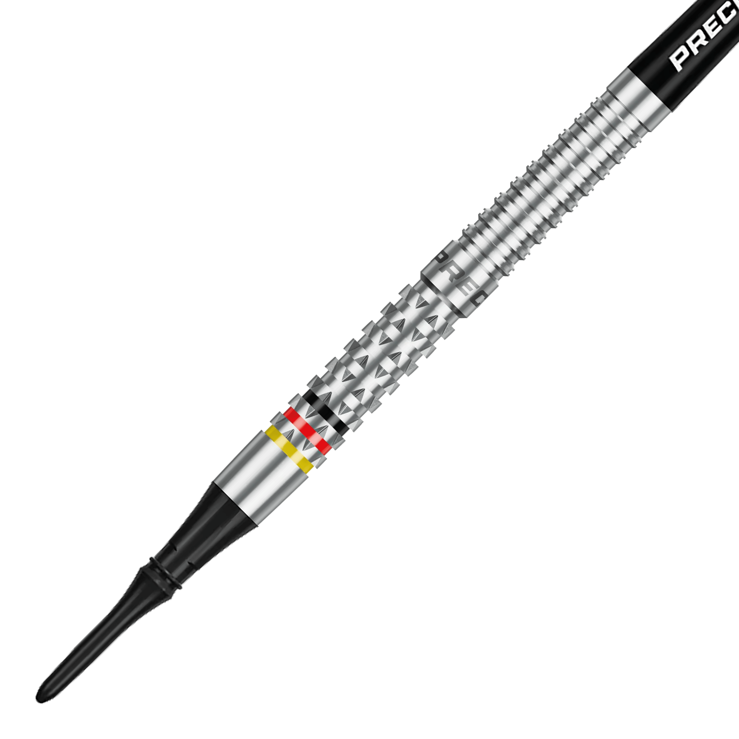 Das Bild zeigt die Precise 180 Ricardo Pietreczko GEN1 Softdarts. Dies sind hochwertige Softdarts für Dartspieler.