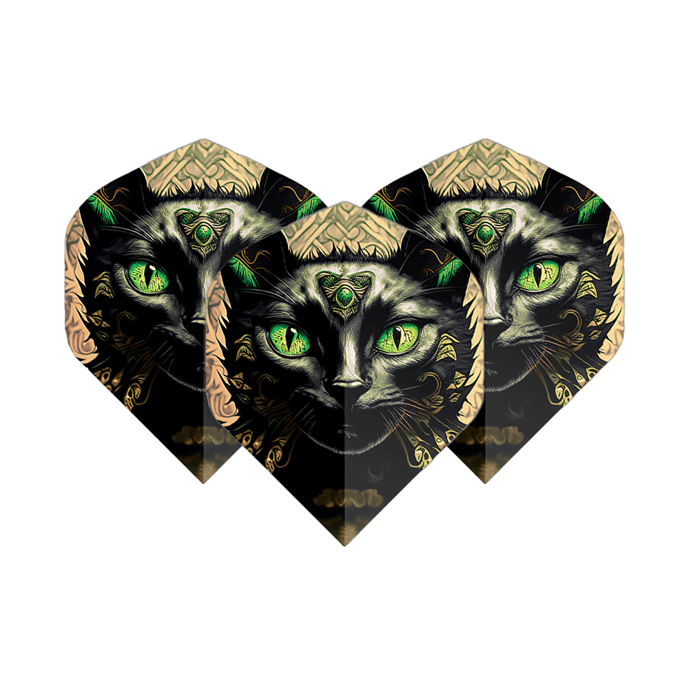 Pentathlon Flights Cat Pentathlon Flights Katze werden als Set präsentiert. Das Motiv einer Zeichnung ist sichtbar.