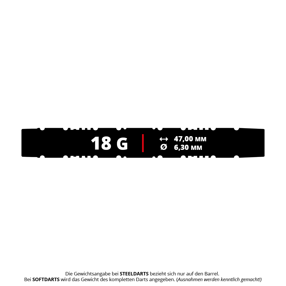 Target Chris Dobey 95K Soft Darts - 18g Hier sieht man die Target Chris Dobey 95K Softdarts mit 18 Gramm. Die Softdarts sind für Turnierspieler geeignet.