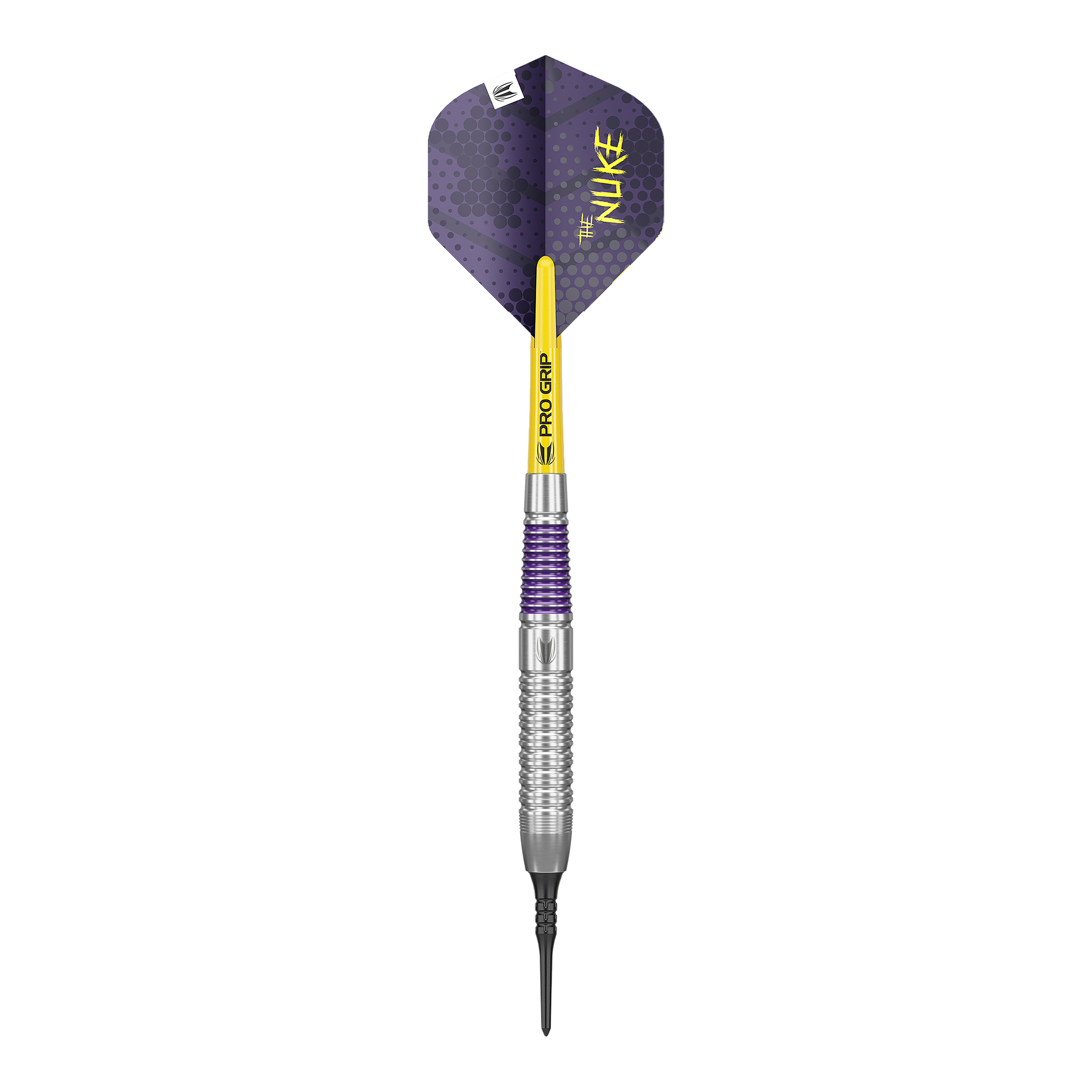 Abgebildet ist ein Target Luke Littler Brass Softdarts mit einem Gewicht von 19g. Der Dartpfeil ist speziell für Softdarts konzipiert.