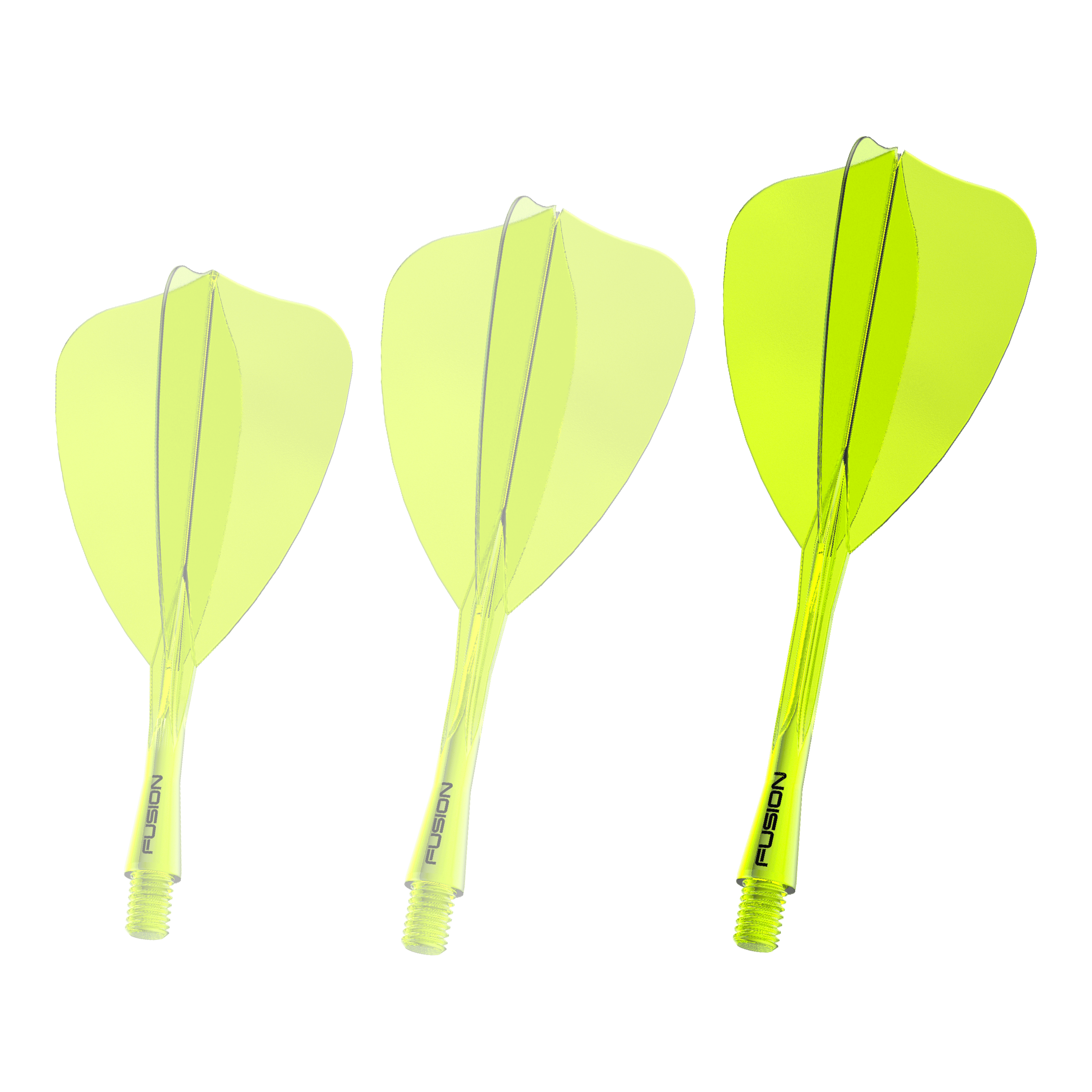 Winmau Fusion Flight Shaft System Arrow Neon Yellow Abgebildet ist erneut das Winmau Fusion Flight Shaft System in Neon-Gelb, 34mm lang. Dieses Produkt wird für das Zusammensetzen von Dartpfeilen verwendet.