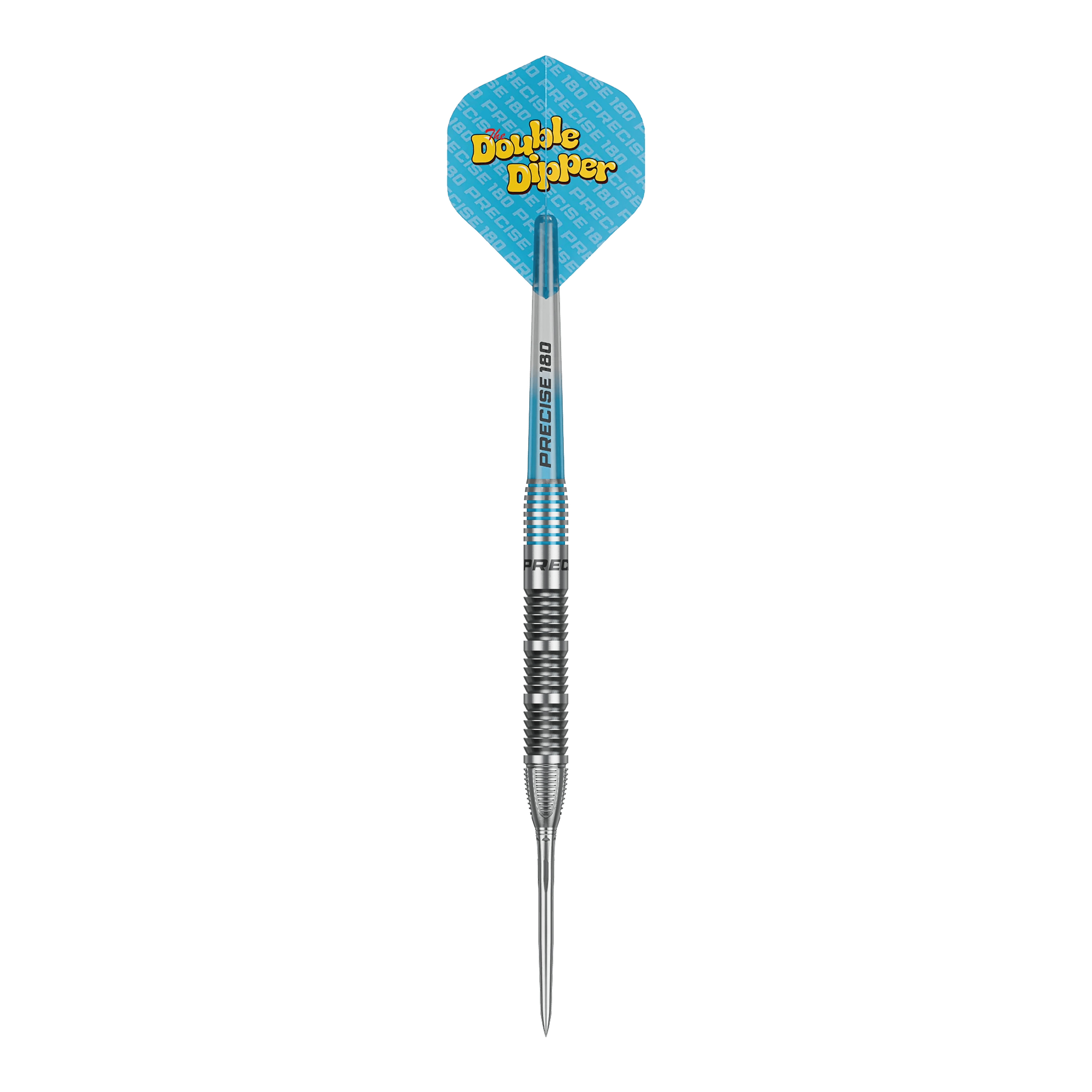 Precise 180 Bela Schugmann Double Dipper V1 steel darts Dies ist ein Bild der Precise 180 Bela Schugmann Double Dipper V1 Steeldarts. Die Steeldarts sind für präzises Dartspiel gestaltet.