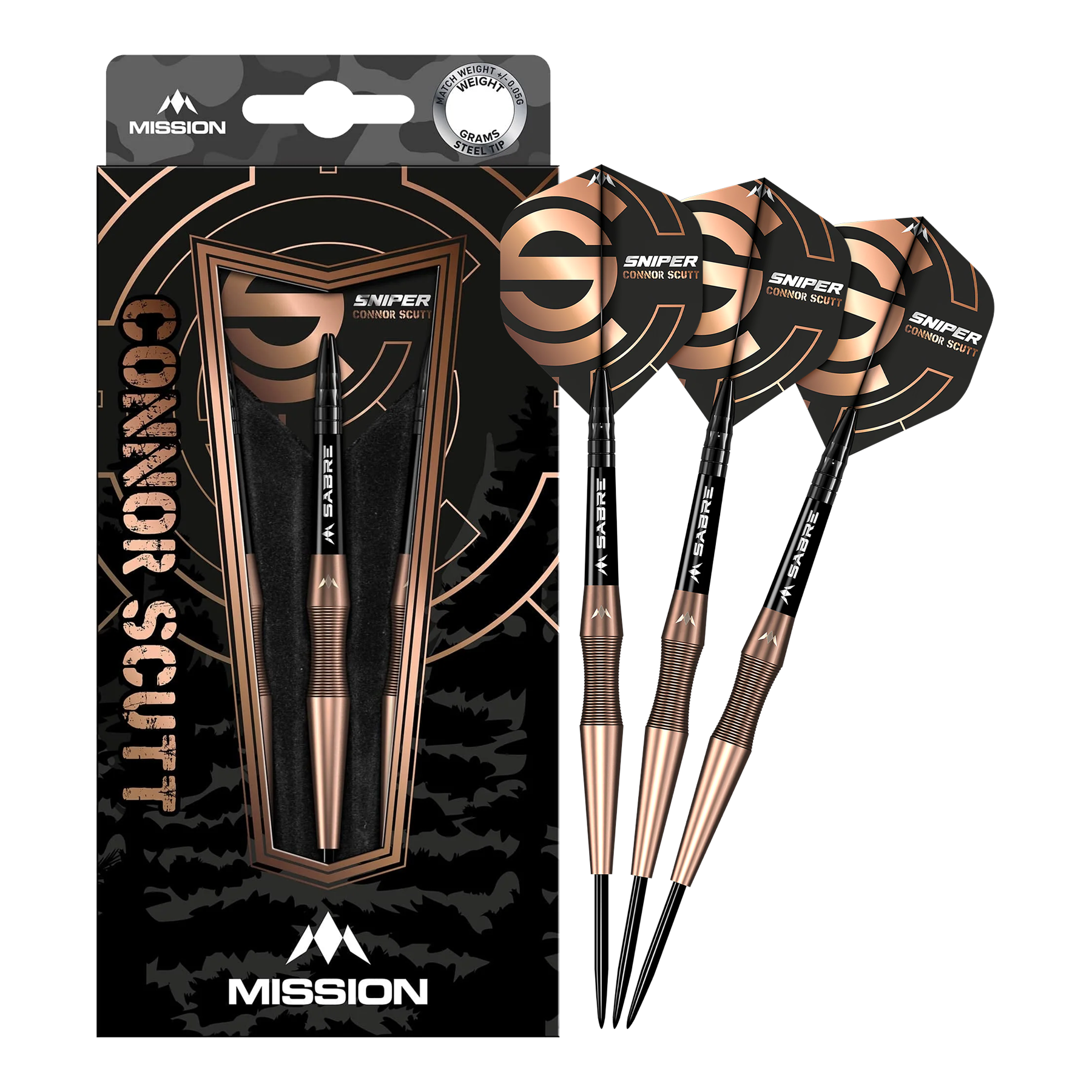 Mission Connor Scutt Sniper Steeldarts - 24g