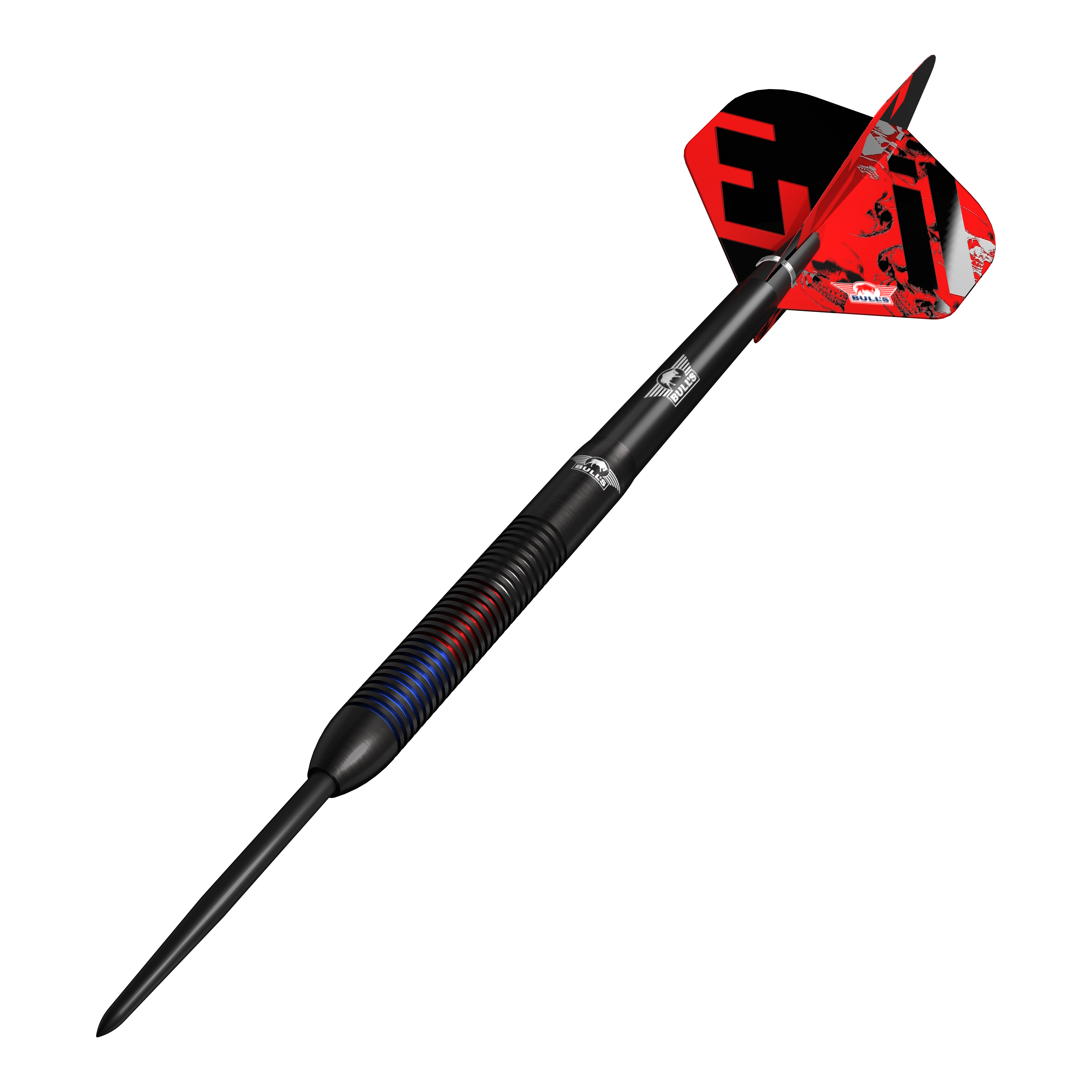 Bulls NL Karel Sedlacek E2 steel darts - 24g Zu sehen sind die Bulls NL Karel Sedlacek E2 Steeldarts mit 24 Gramm. Das Produkt wird aus einer anderen Perspektive dargestellt.