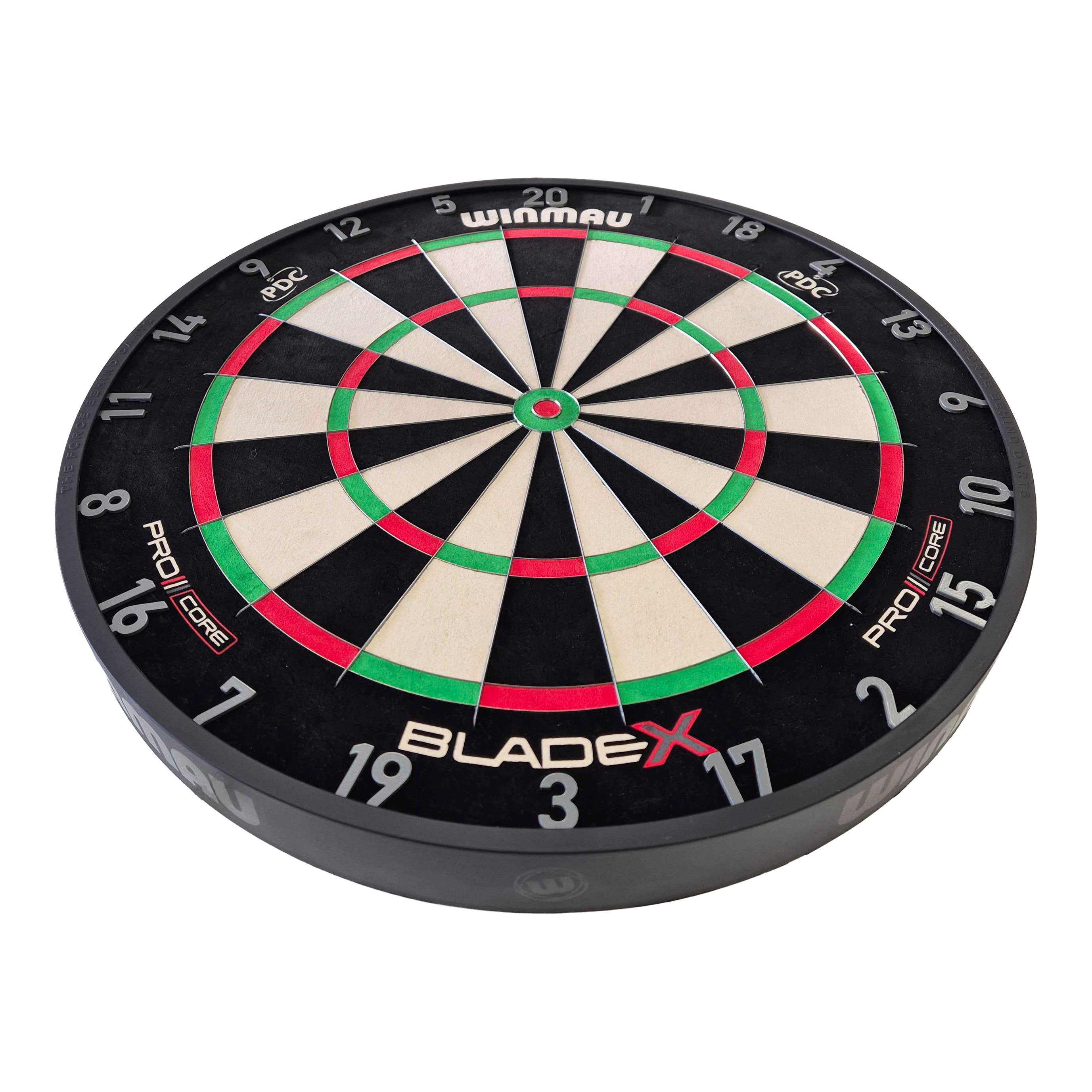 Winmau Blade X ProCore steel dartboard Abgebildet ist das Produkt Winmau Blade X ProCore Steeldartboard. Es handelt sich um eine professionelle Steeldart-Scheibe.