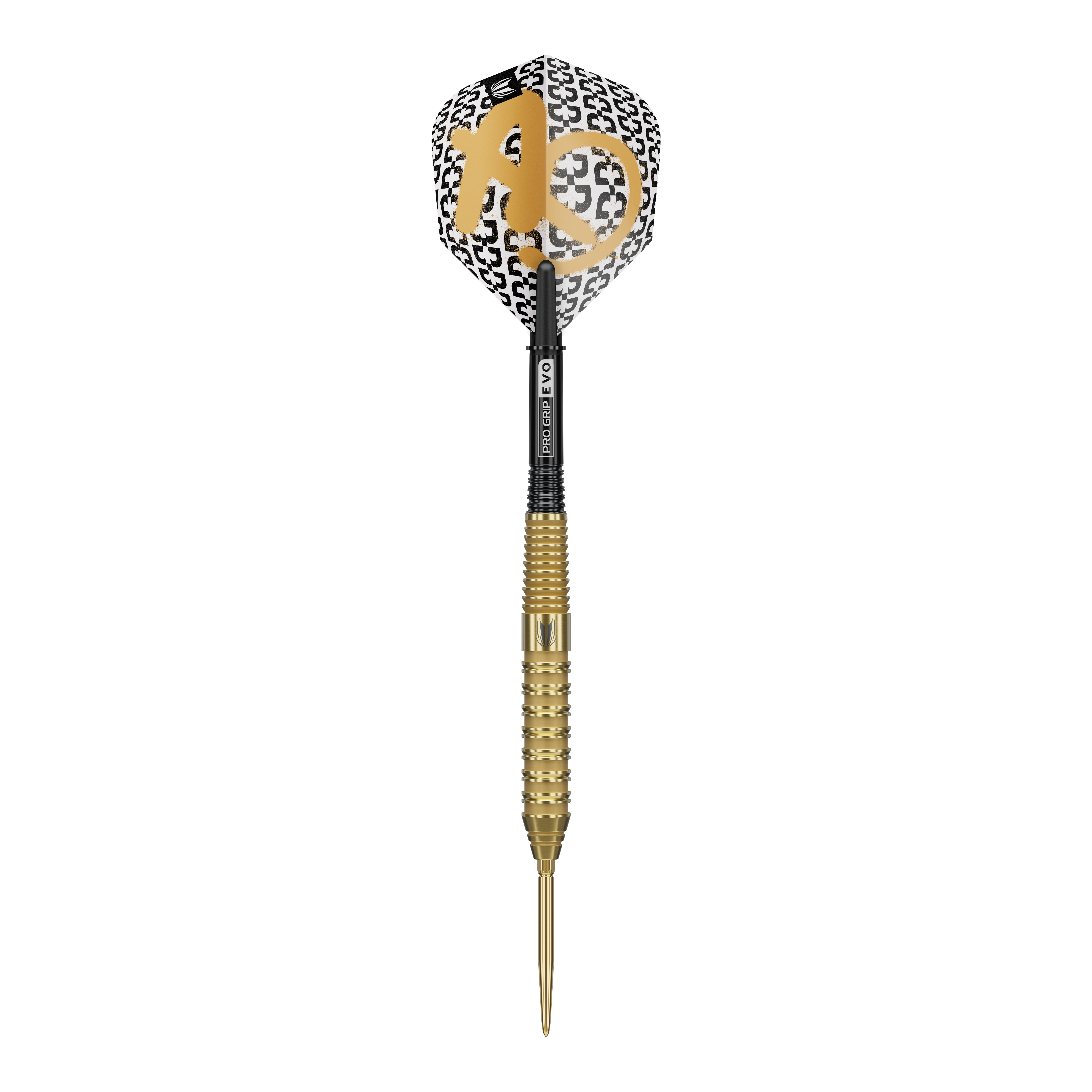Target Bolide Envy 02 Swiss Point Steeldarts sind professionelle Steeldarts. Das Bild zeigt das Design und die Details dieses Dart-Produkts.