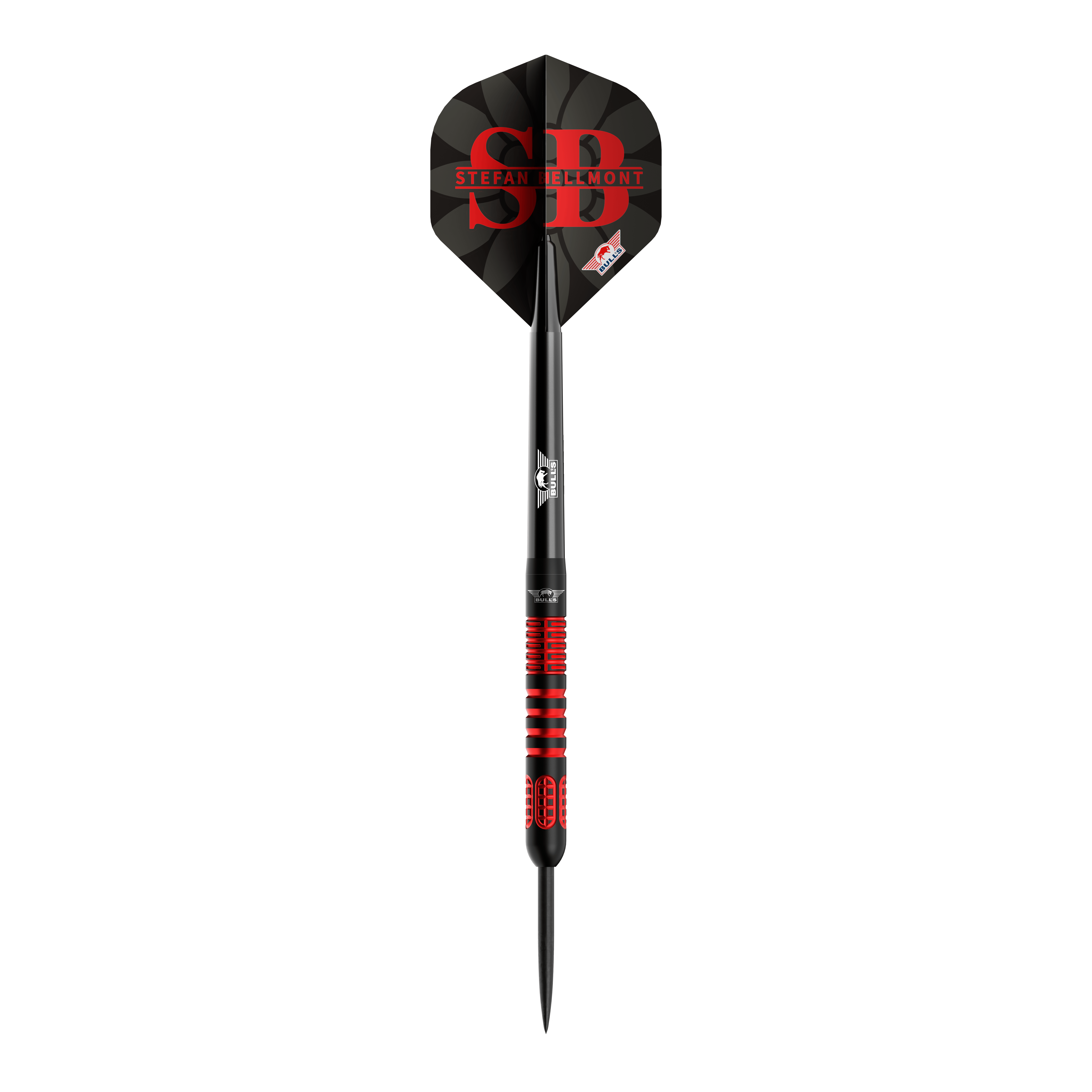 Bulls NL Stefan Bellmont 90 steel darts - 23g Diese Abbildung zeigt die Bulls NL Stefan Bellmont 90 Steeldarts 23g. Die Steeldarts zeichnen sich durch ihr stilvolles Design und hohe Qualität aus.